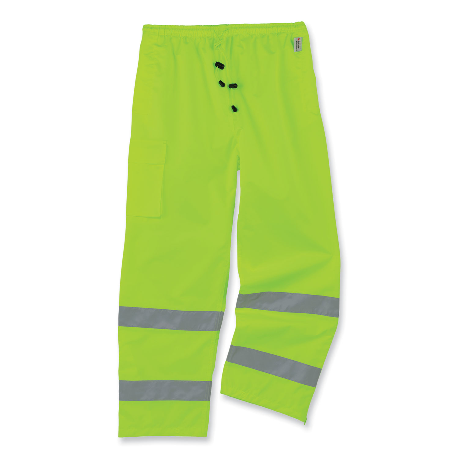 ergodyne® GloWear 8915 Class E Hi-Vis Rain Pants, Small, Lime