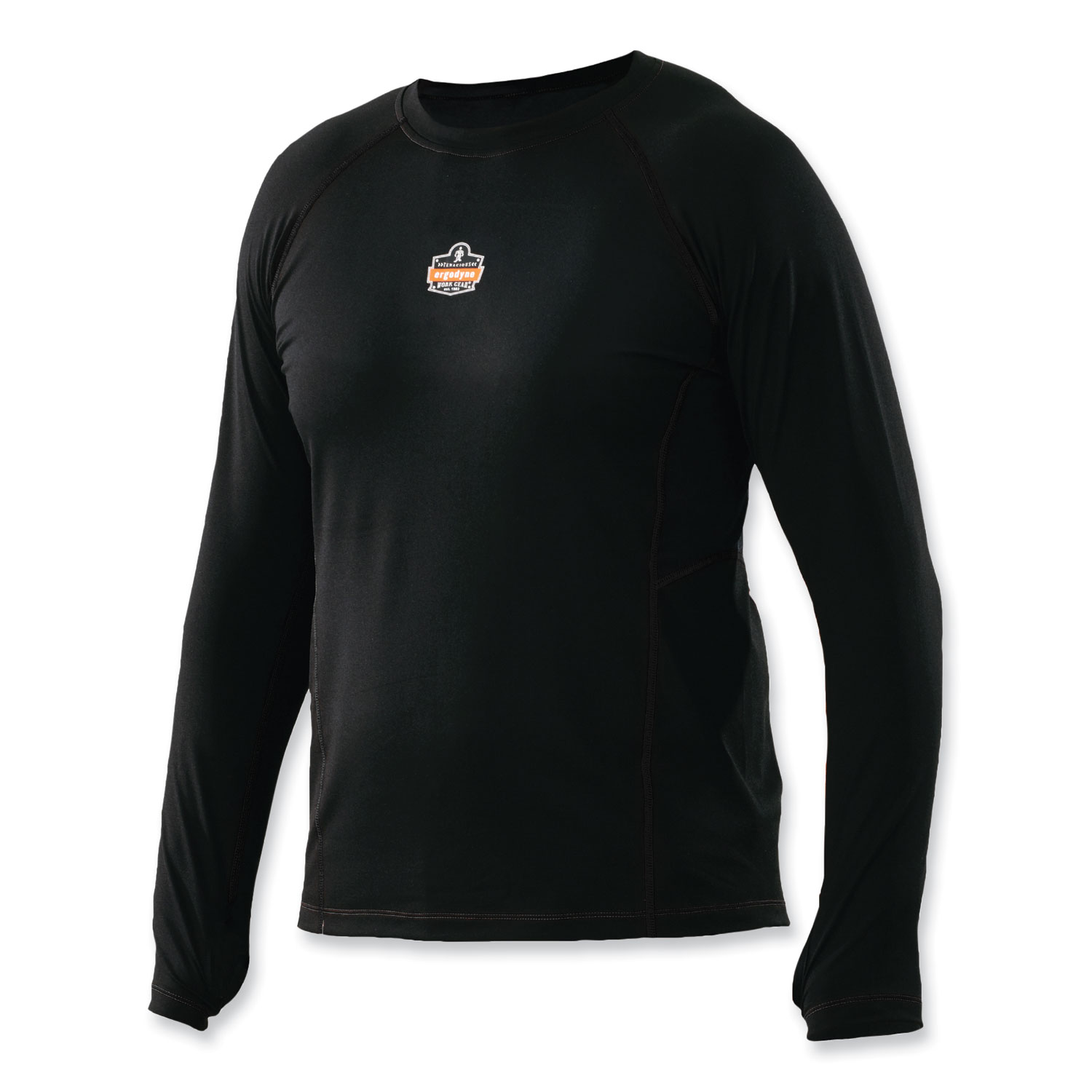 N-Ferno 6435 Midweight Long Sleeve Base Layer Shirt, Large, Black