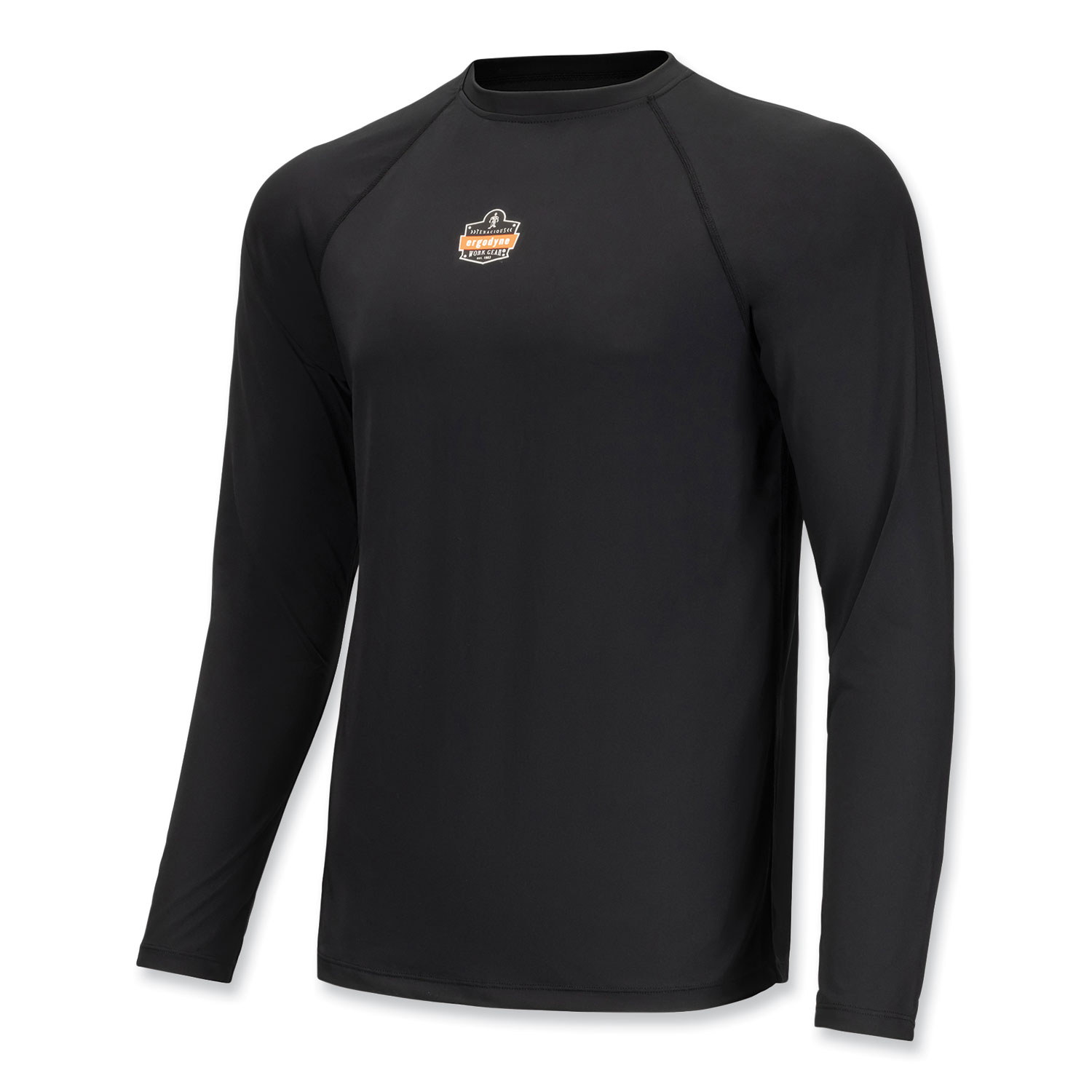 ergodyne® N-Ferno 6436 Long Sleeve Lightweight Base Layer Shirt, Medium, Black