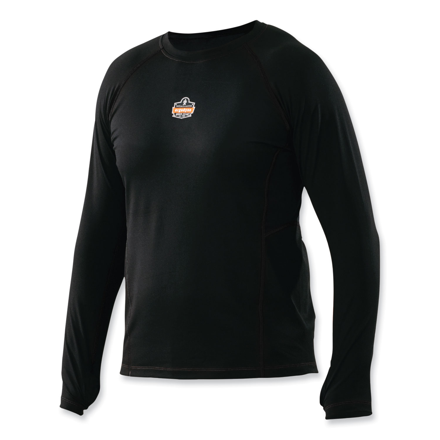 ergodyne® N-Ferno 6435 Midweight Long Sleeve Base Layer Shirt, 3X-Large, Black