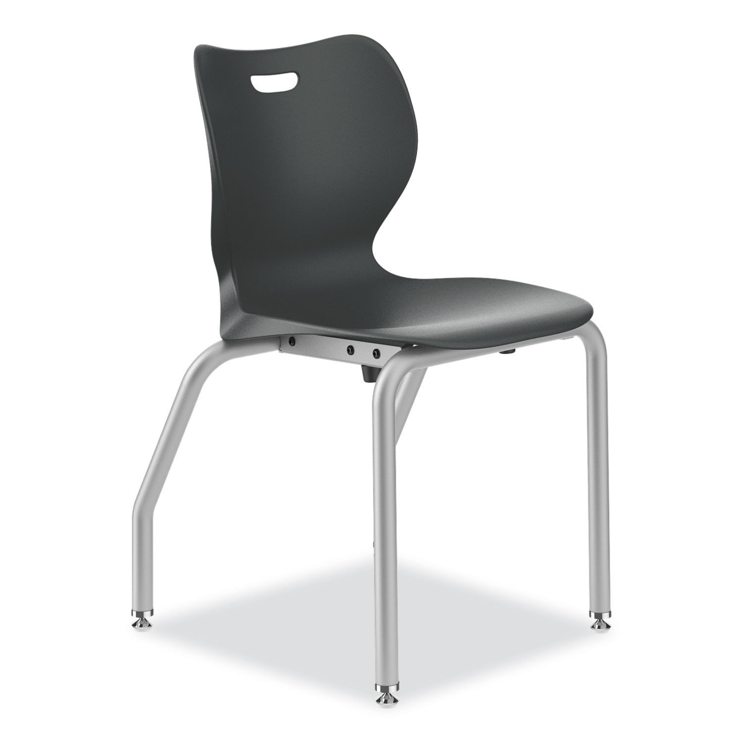 SmartLink Four-Leg Chair, Supports Up to 275 lb, 18″ Seat Height, Lava Seat, Lava Back, Platinum Base