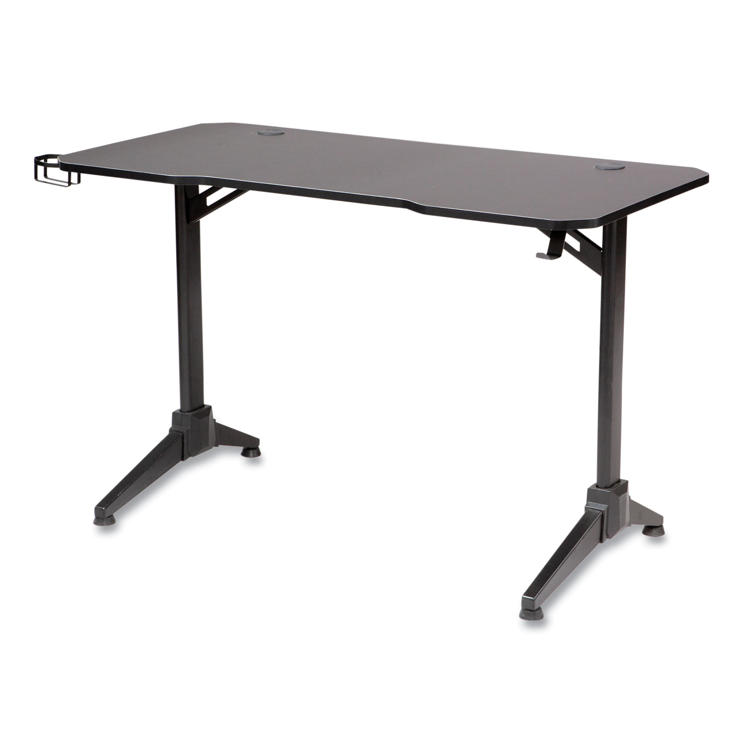 Ultimate Computer Gaming Desk, 47.2″ x 23.6″ x 29.5″, Black/Black