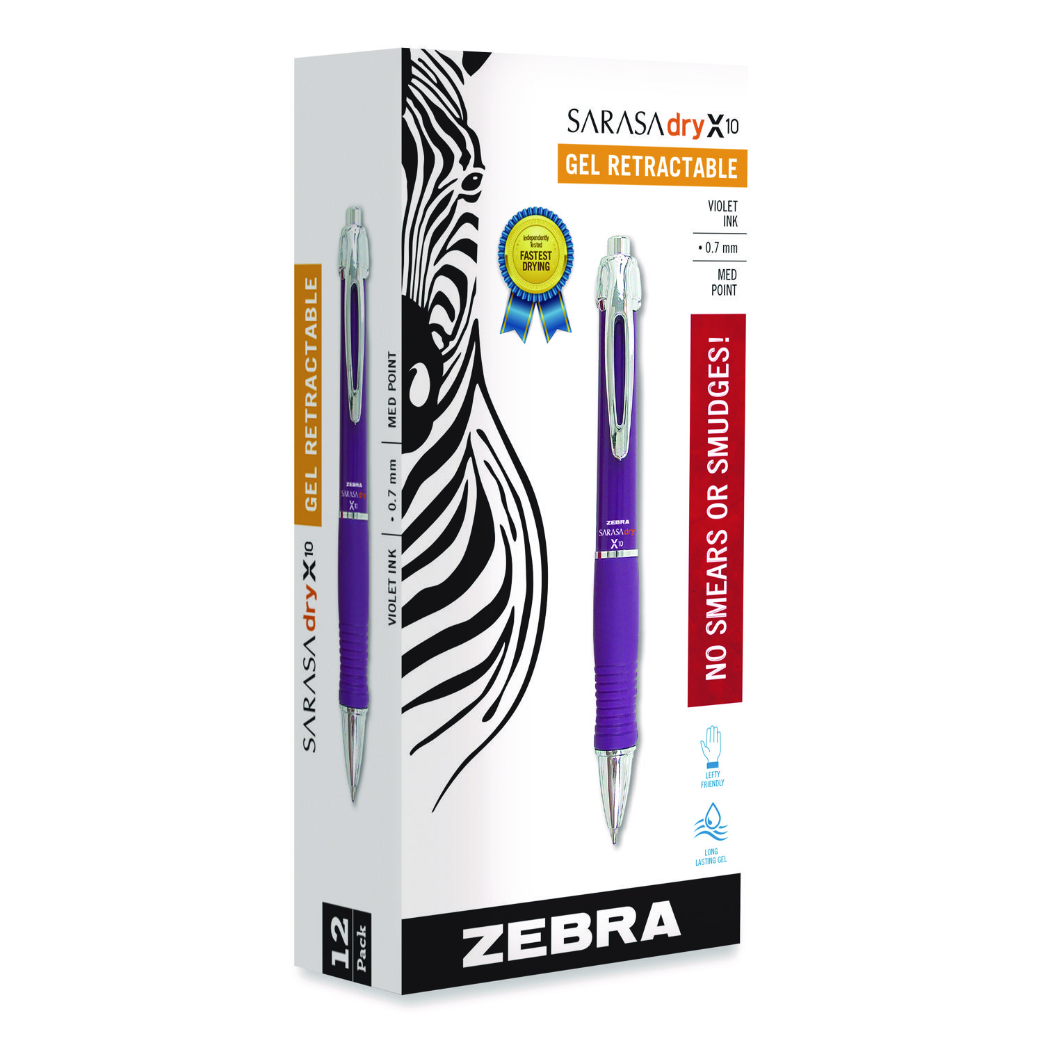 SKILCRAFT Zebra Retractable Ballpoint Pens, Fine Point, 0.7 mm, Silver  Barrel, Black Ink, Pack Of 2 Pens