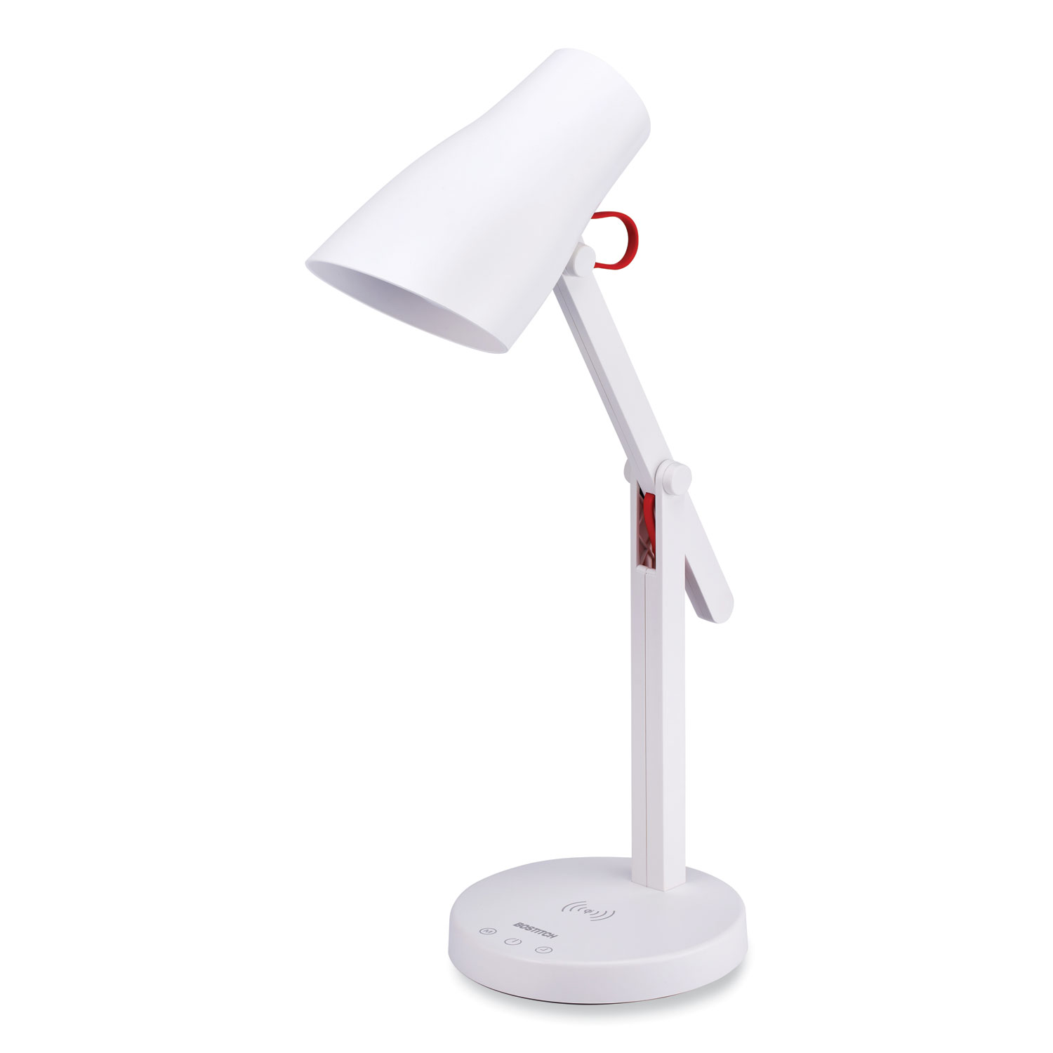 Bostitch® Office LED Desk Lamp with Qi Wireless Charging, 17.5 High, White Base