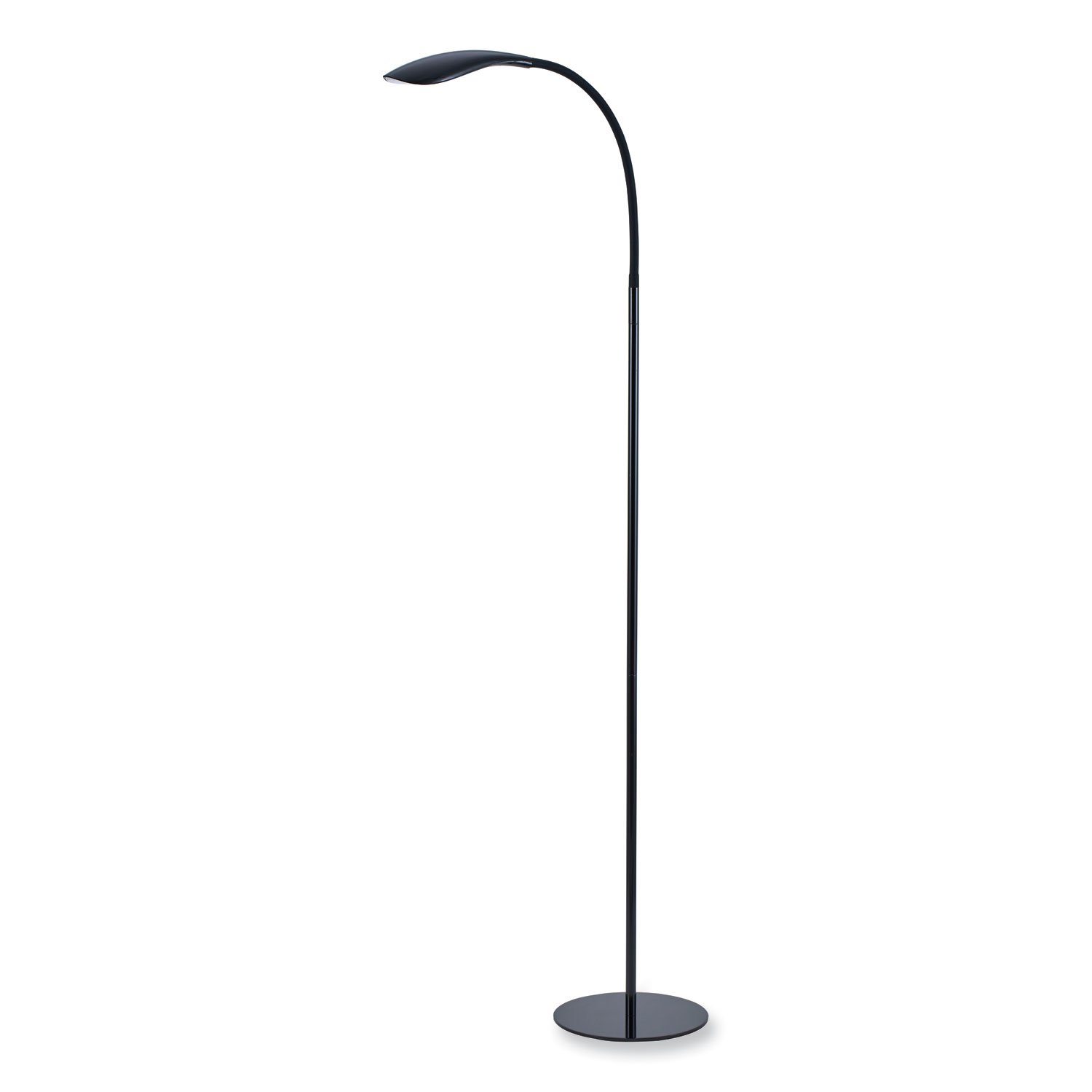 Bostitch® Gooseneck Floor Lamp, 72 Tall, Black Base