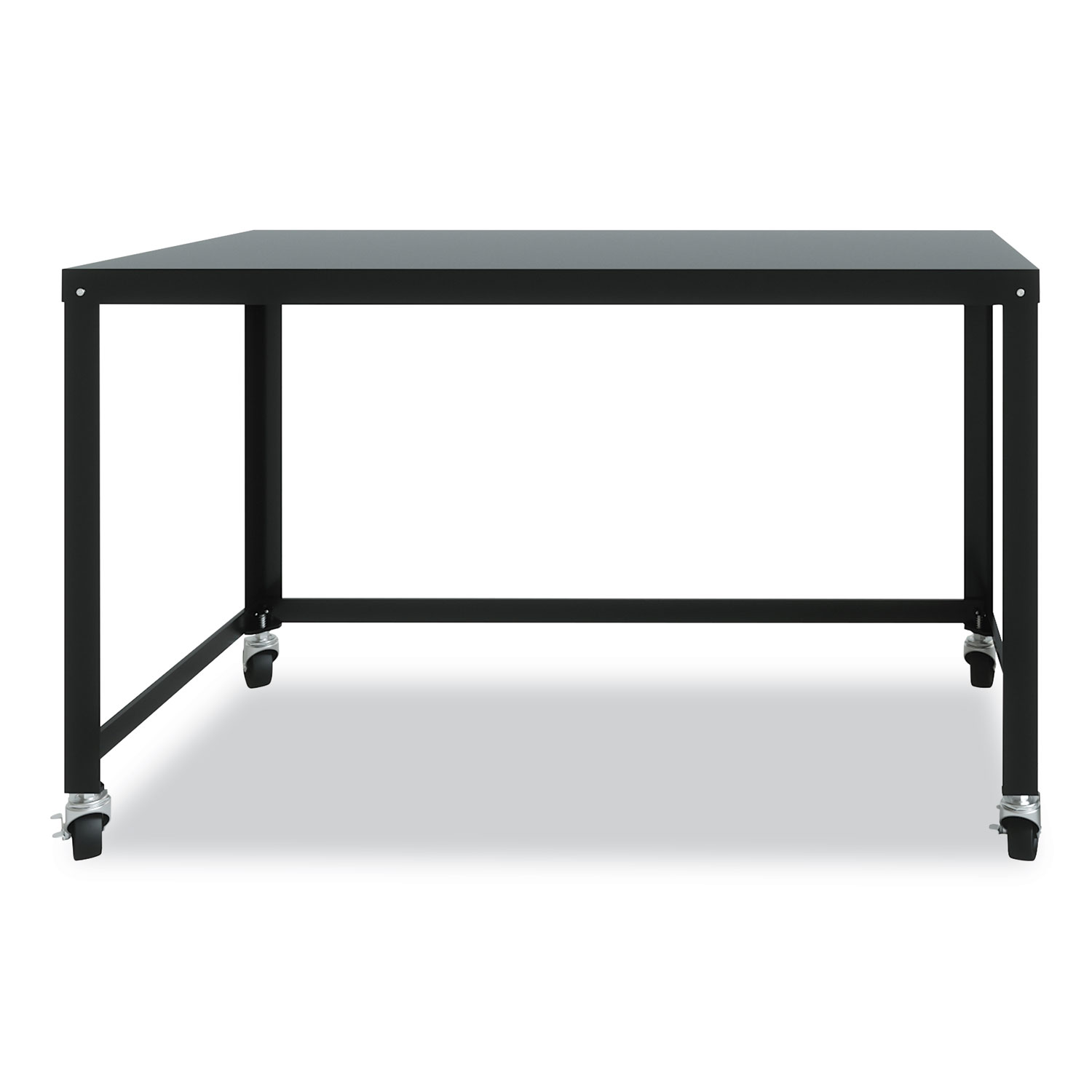 Hirsh Industries® RTA Mobile Desk, 47.45 x 23.88 x 29.6, Black