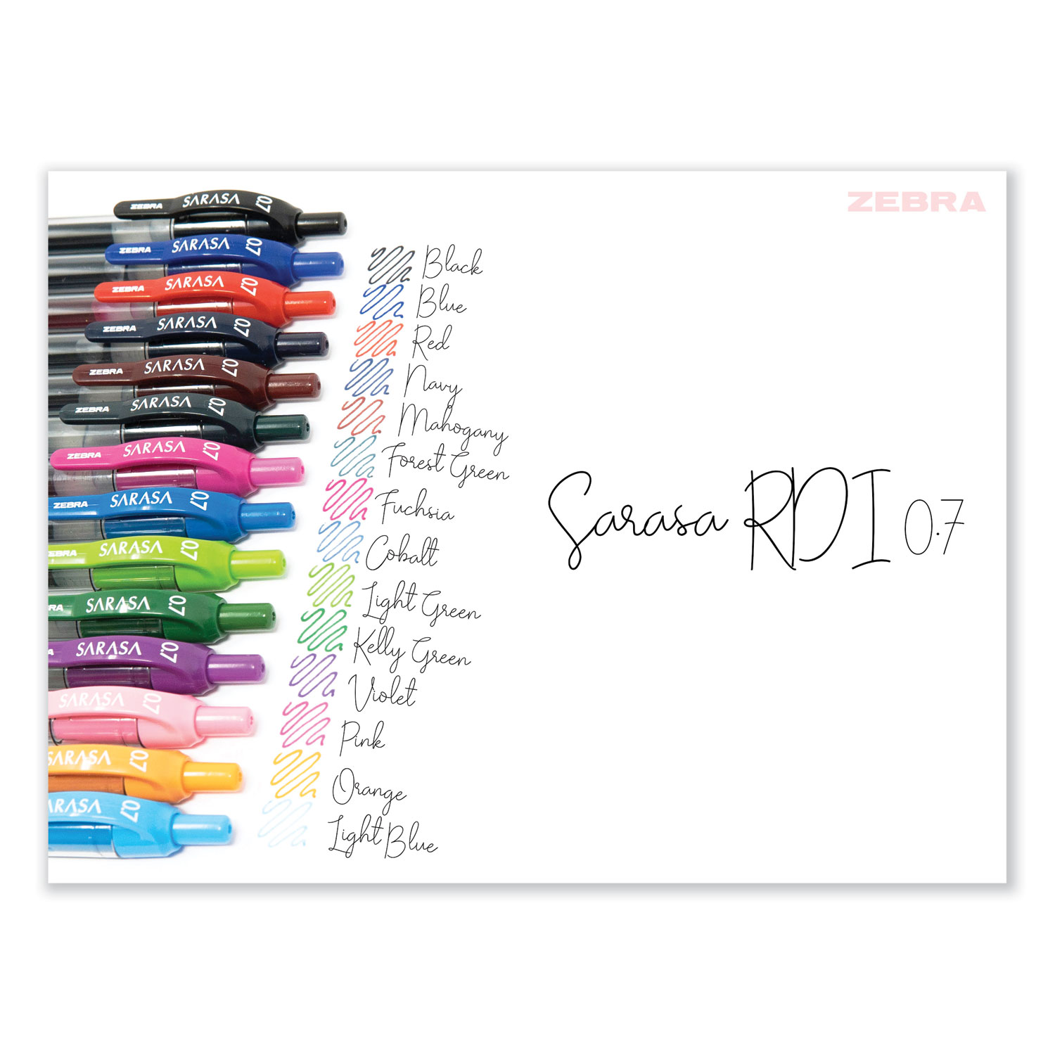 ZEB46881 - Zebra SARASA dry X20 Retractable Gel Pen - Medium Pen