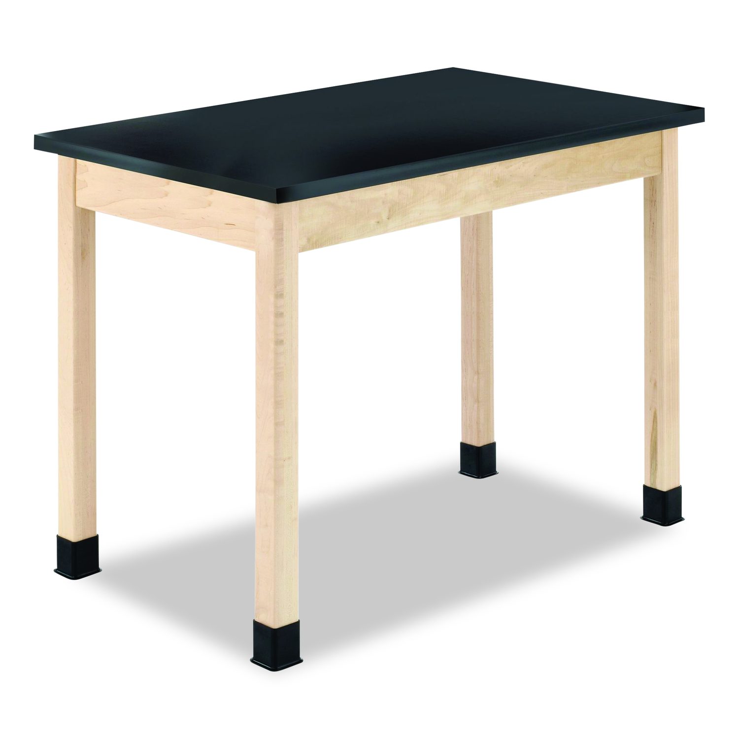Classroom Science Table, 60w x 24d x 36h, Black ChemGuard High Pressure ...