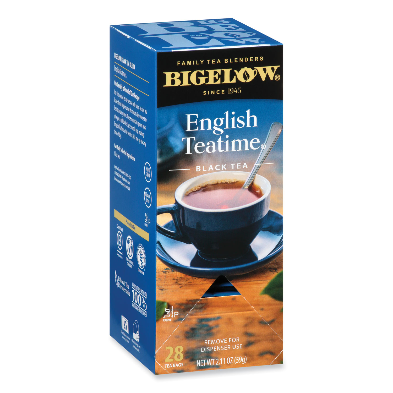 English Teatime Black Tea, 0.08 oz Tea Bag, 28/Box