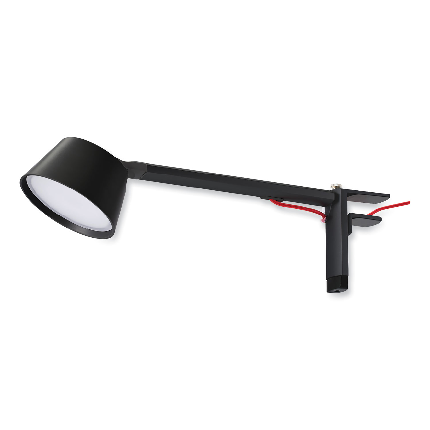 BLACK+DECKER PureOptics Verve Designer Series LED Desk Lamp with Clamp Base, 13.58 High, Black