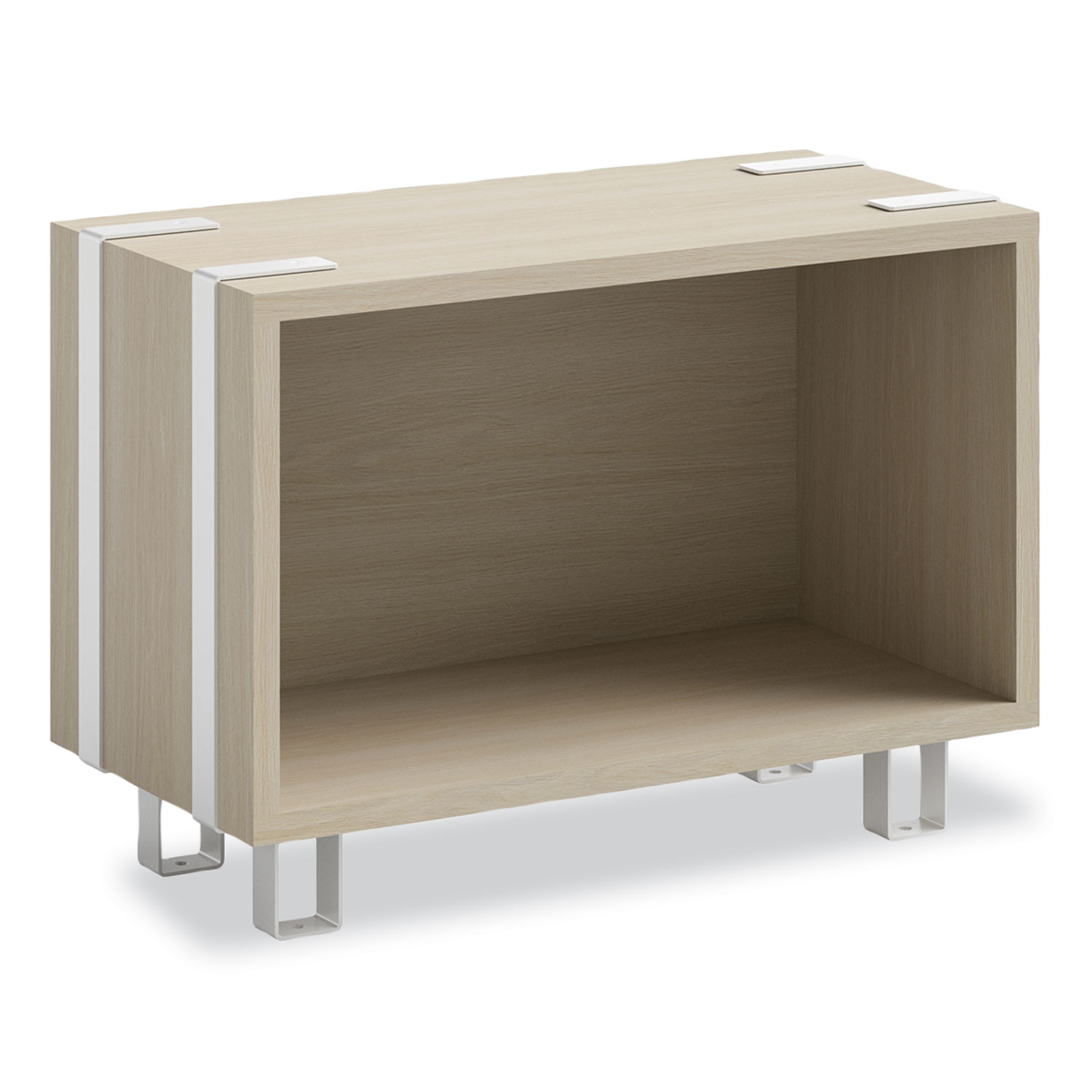 Ready Home Office Large Stackable Storage, 1-Shelf, 24w x 12d x 17.25h, Beige/White