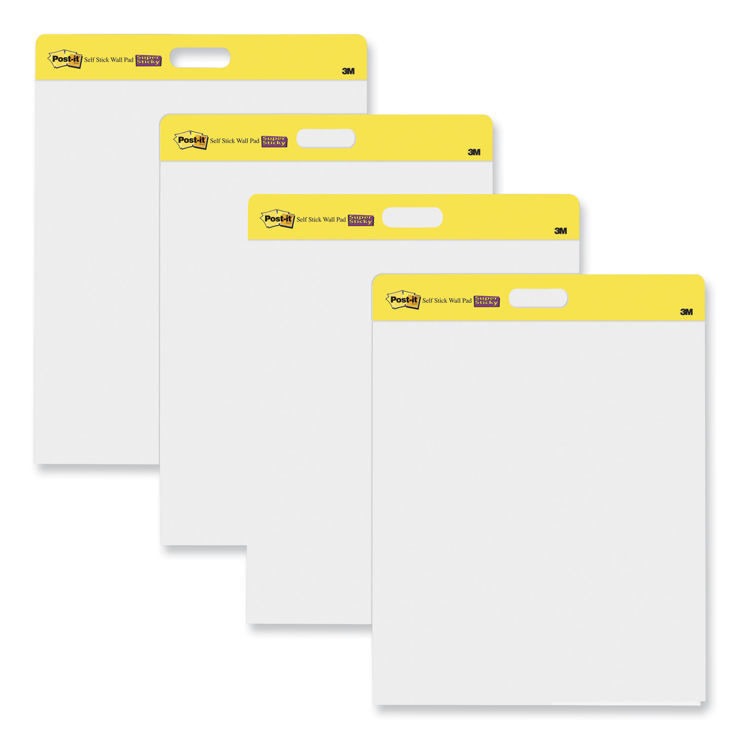  Post-it Super Sticky Easel Pad, 25 in x 30 in, White, 30  Sheets/Pad, 2 Pad/Pack, Large White Premium Self Stick Flip Chart Paper,  Super Sticking Power (559) : Post It
