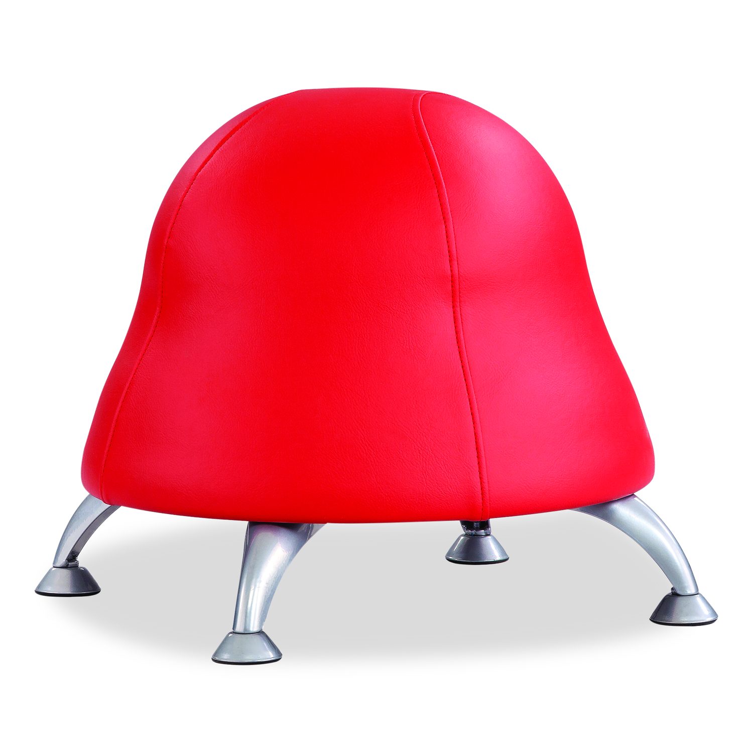 Runtz Ball Chair, Backless, Supports Up to 250 lb, Red Vinyl Seat ...