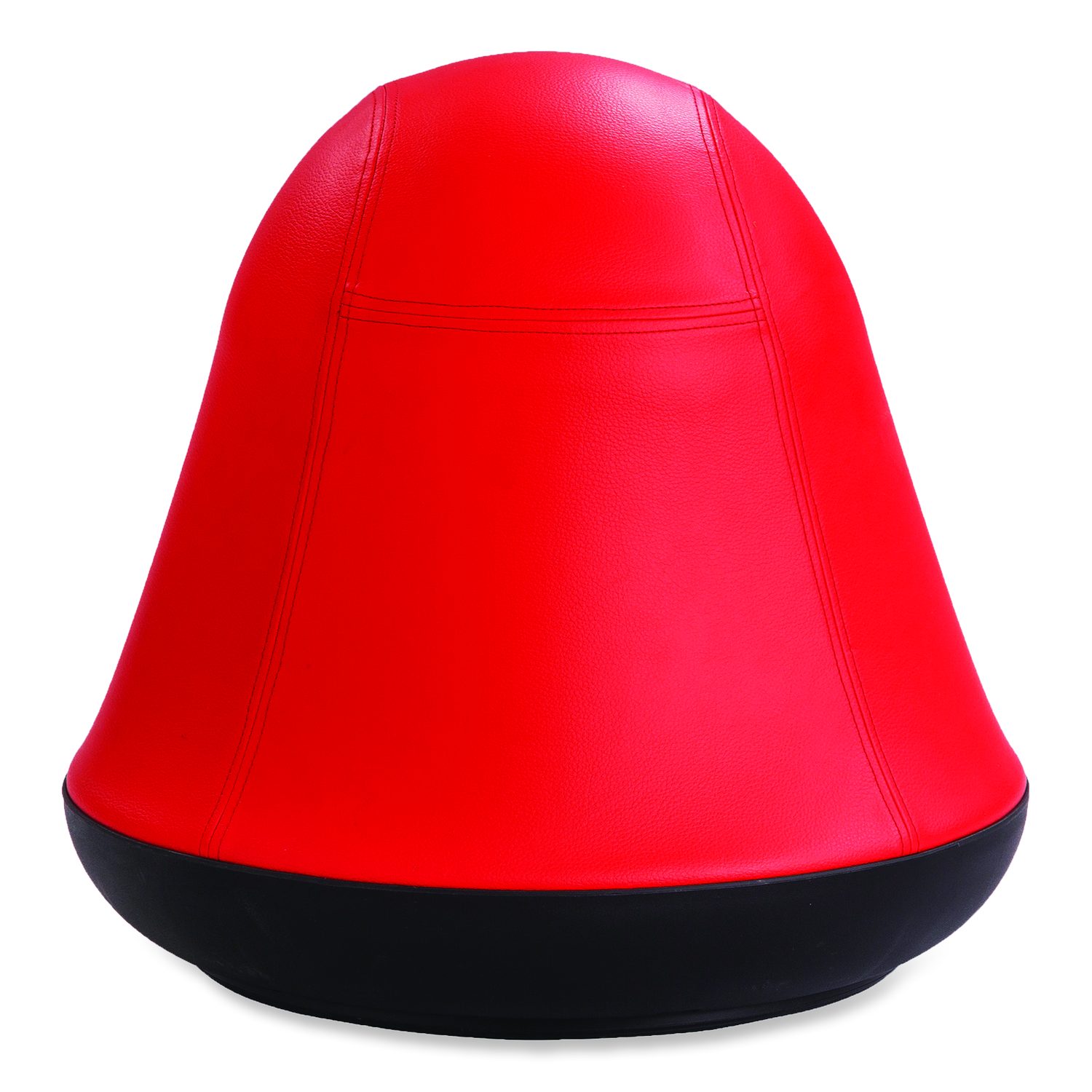 Runtz Swivel Ball Chair, Backless, Supports Up to 250 lb, Red Vinyl - Zuma