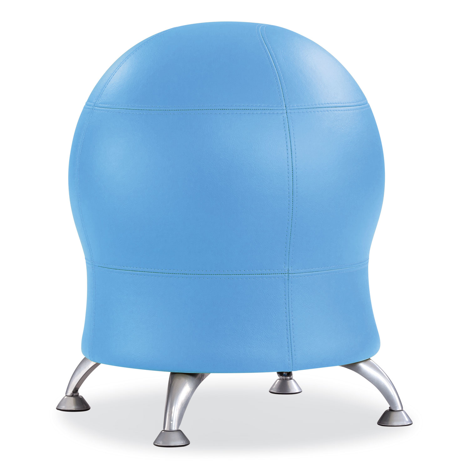 Zenergy Ball Chair, Backless, Supports Up to 250 lb, Baby Blue Vinyl - Main Image