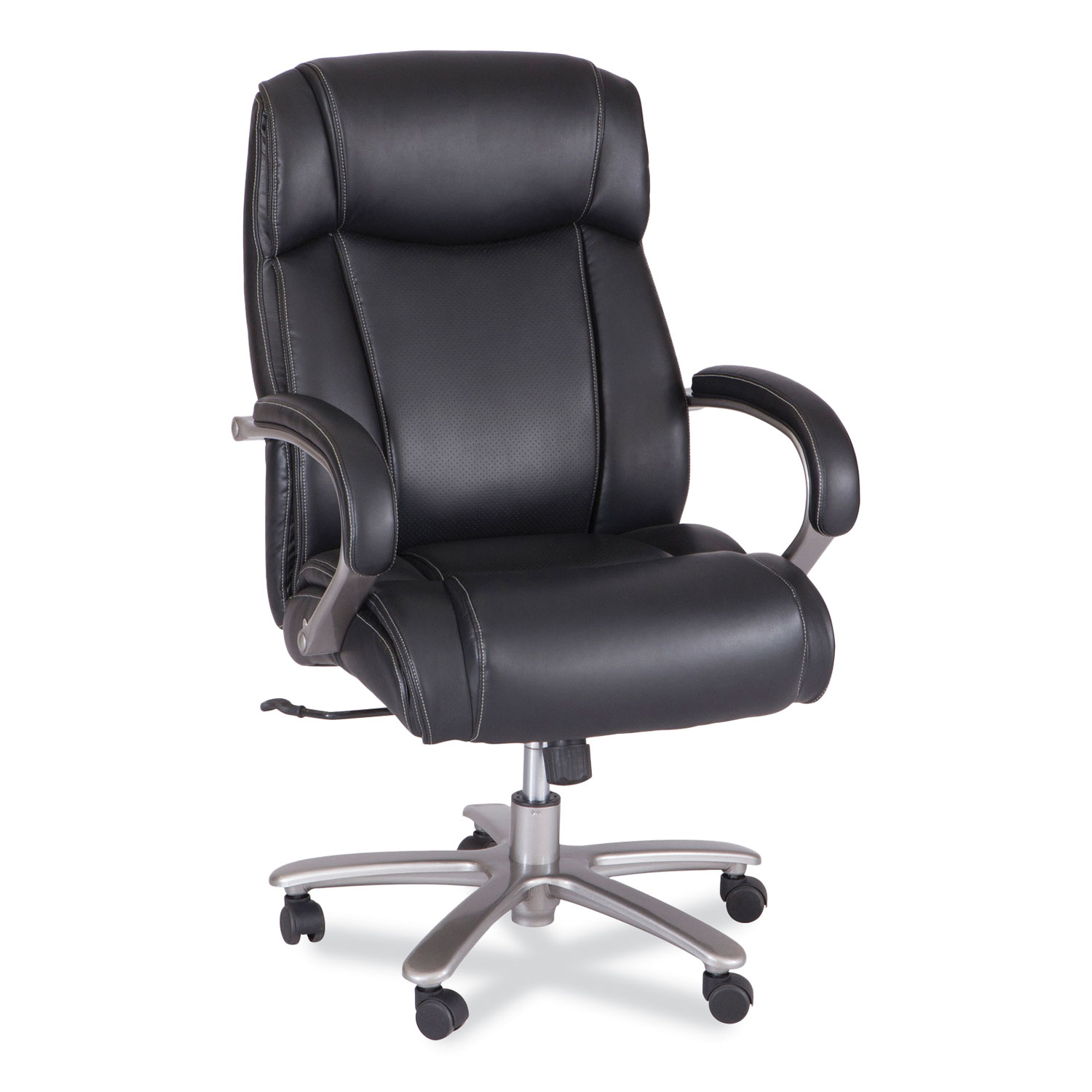 Lineage Big and Tall High Back Task Chair, Supports Up to 500 lb, 20.5″ to 24.25″ Seat Height, Black Seat, Chrome Base