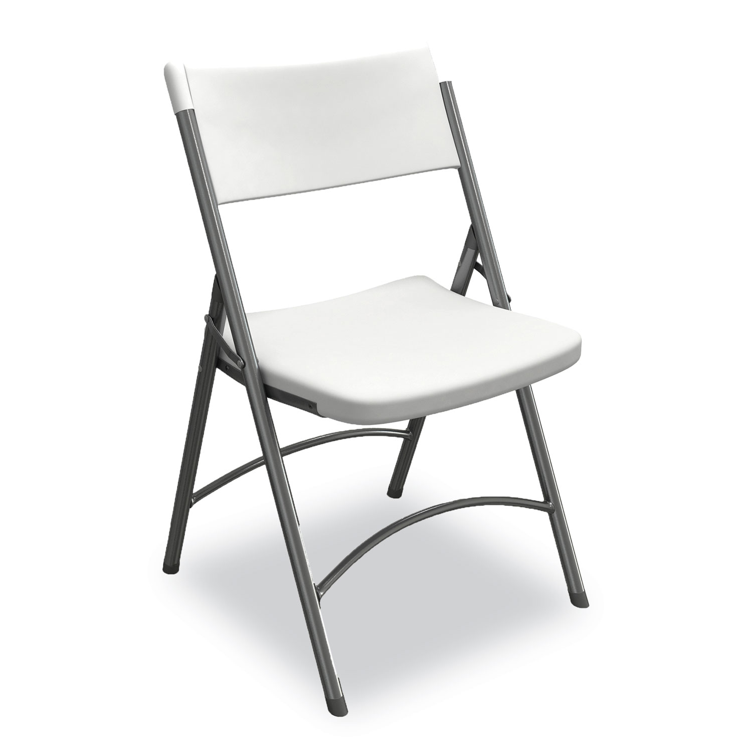 Event Folding Chair 5000 Series, Supports Up to 225 lb, 18″ Seat Height, White Seat, White Back, 4/Carton