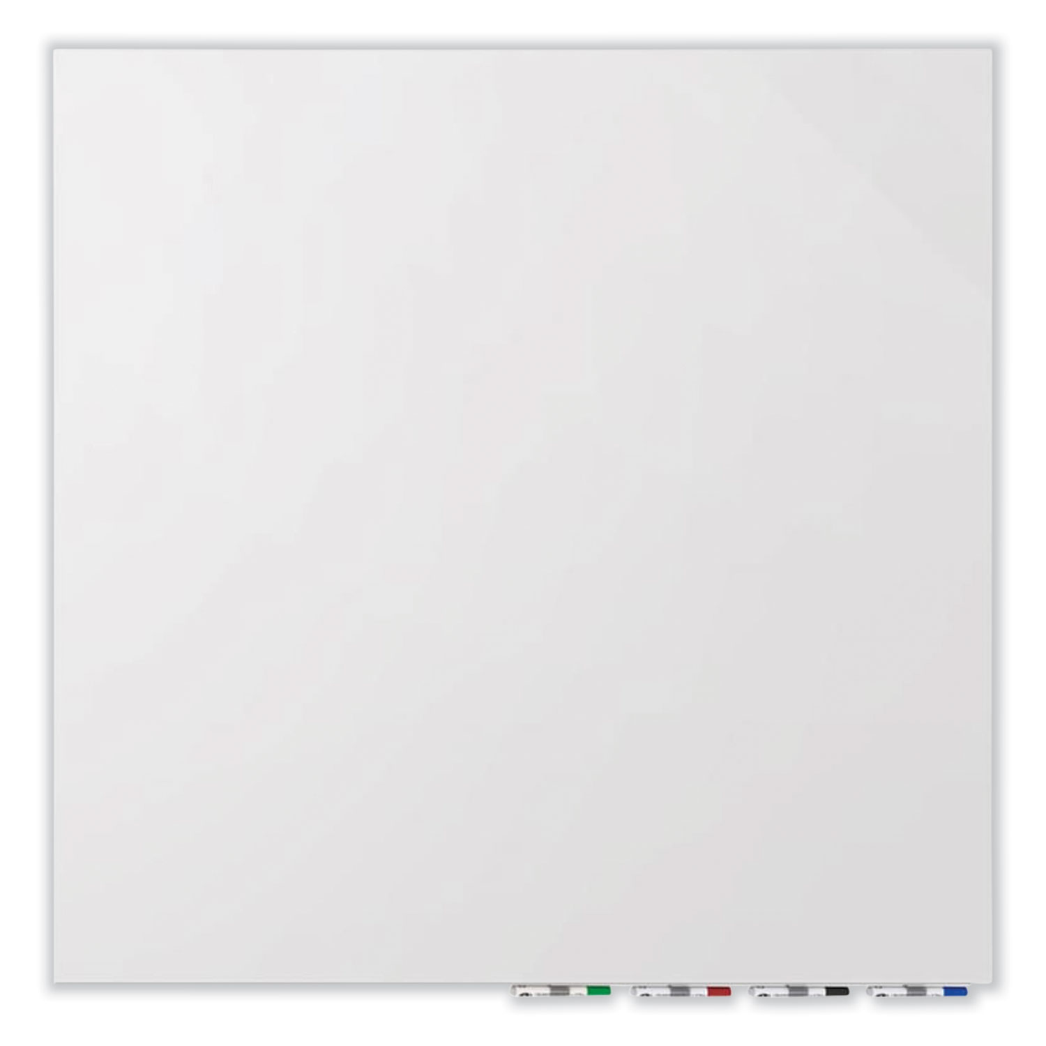 Aria Low Profile Magnetic Glass Whiteboard, 60″ x 36″, White Surface