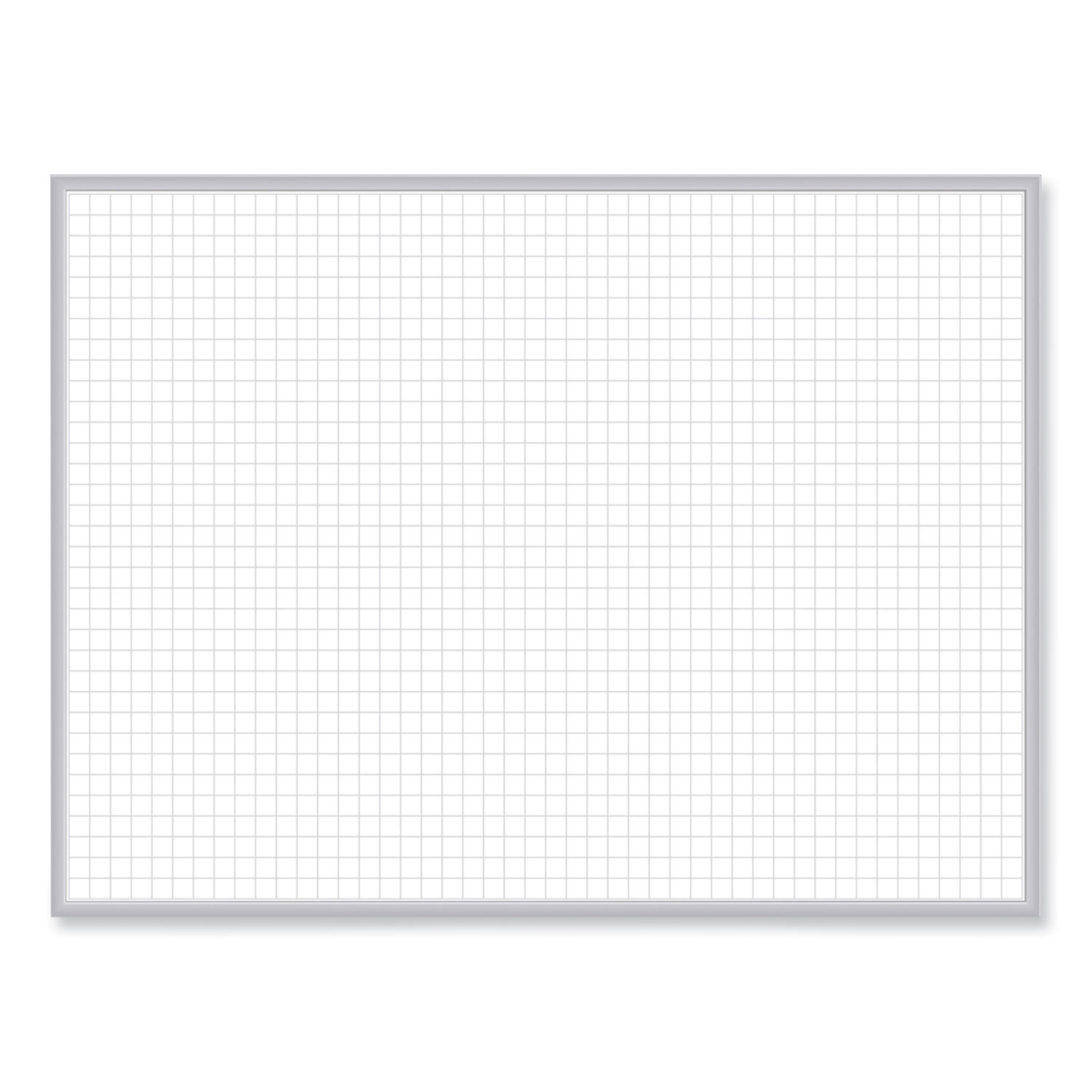 Magnetic Porcelain Whiteboard with Aluminum Frame, 36.5″ x 60.5″, White Surface, Satin Aluminum Frame