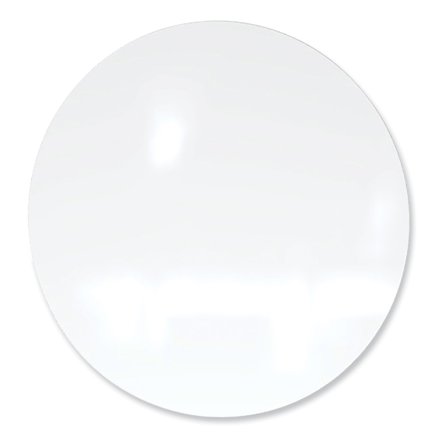 Coda Low Profile Circular Non-Magnetic Glassboard, 48″ x 48″, White Surface