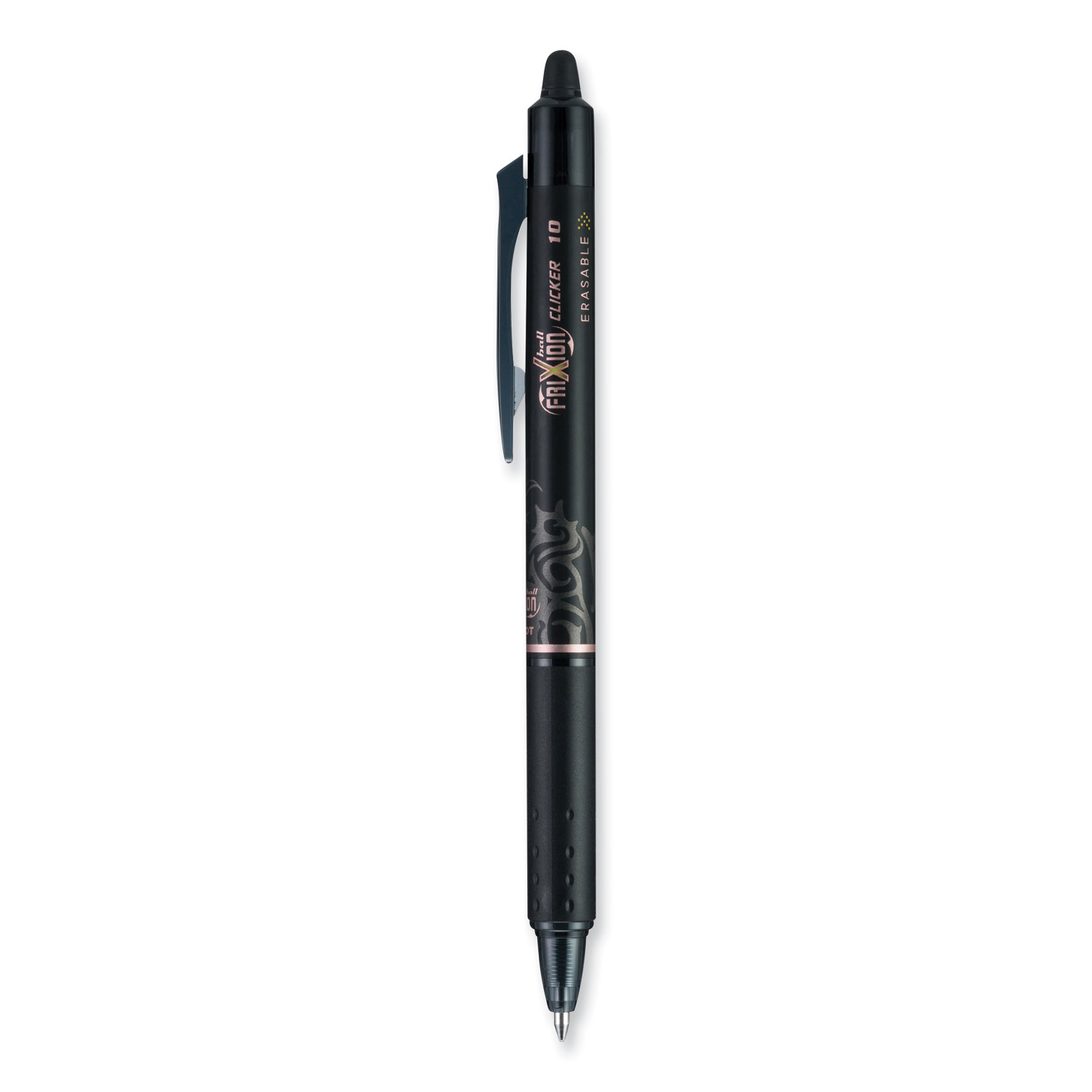 Pilot FriXion Erasable Retractable Gel Pens Bold Point 1.0 mm Black Barrels  Black Ink Pack of 3 Pens - Office Depot