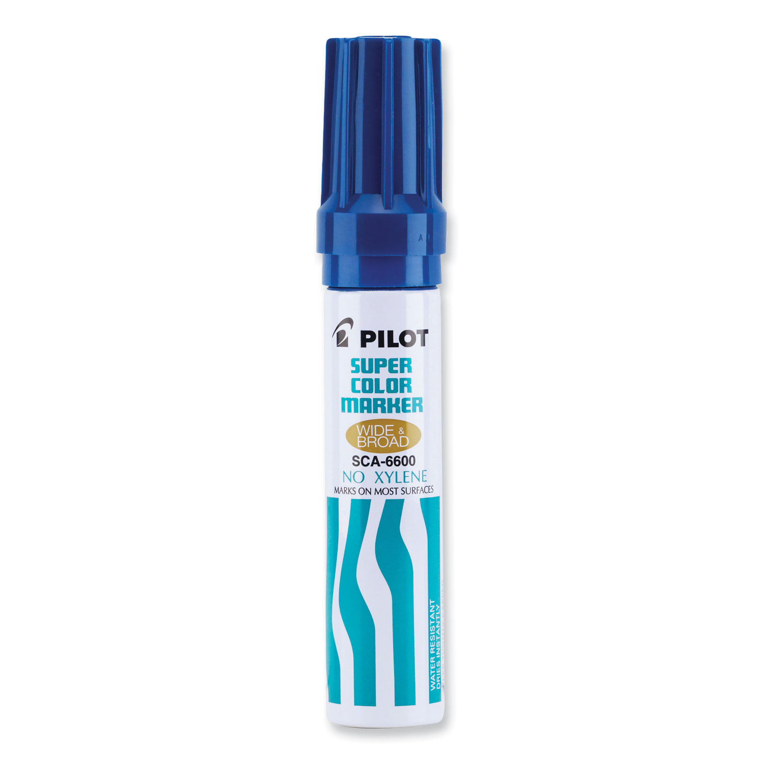 Jumbo Refillable Permanent Marker, Broad Chisel Tip, Blue