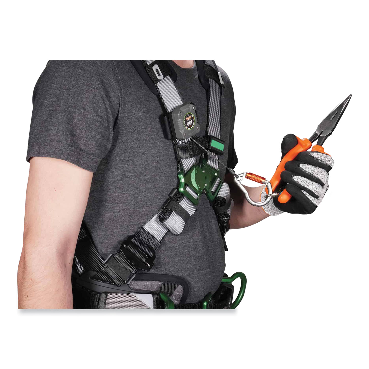 Retractable Safety Lanyard - 150kg Capacity Fall Arrest System With Steel Cable