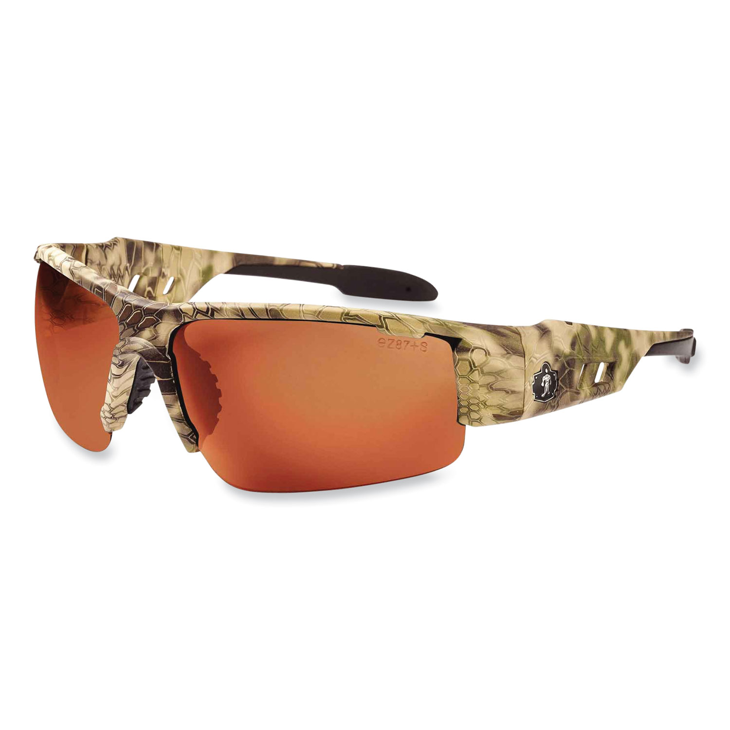 ergodyne® Skullerz Dagr Safety Glasses, Kryptek Highlander Nylon Impact Frame, Polarized Copper Polycarbonate Lens