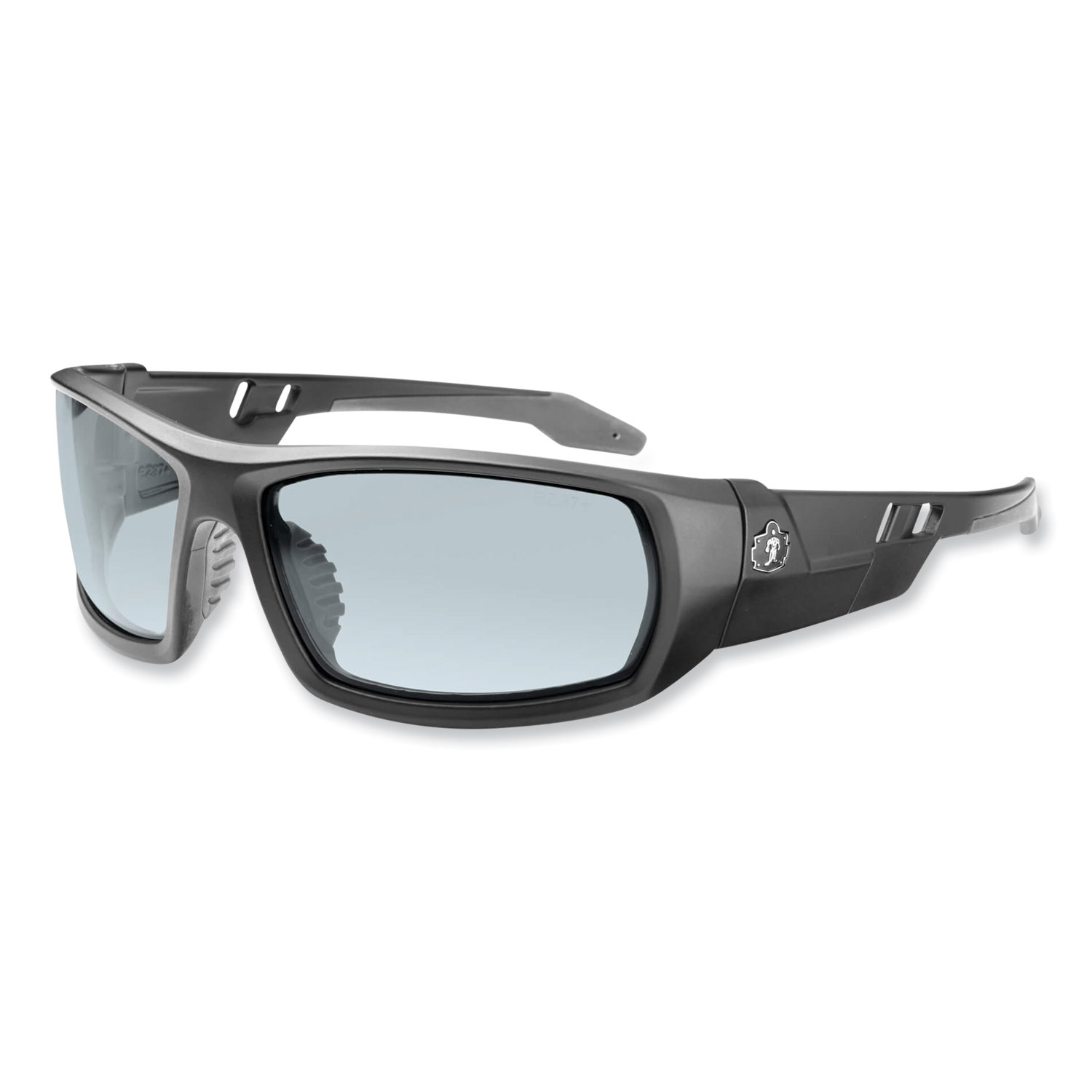 Skullerz Odin Safety Glasses, Black Nylon Impact Frame, AntiFog Indoor/Outdoor Polycarbonate Lens