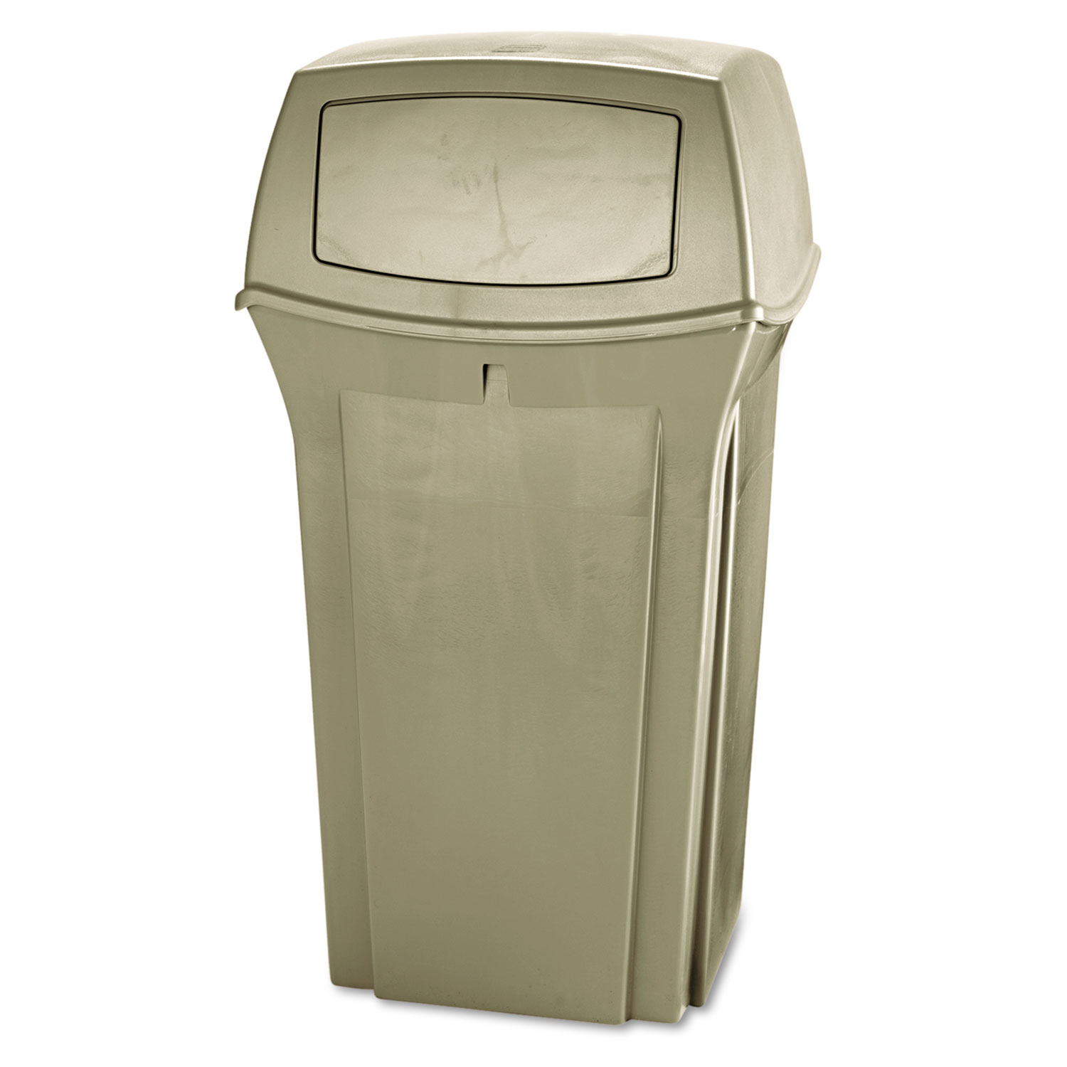  Rubbermaid Commercial FG843088BEIG Ranger Fire-Safe Container, Square, Structural Foam, 35 gal, Beige (RCP843088BG) 