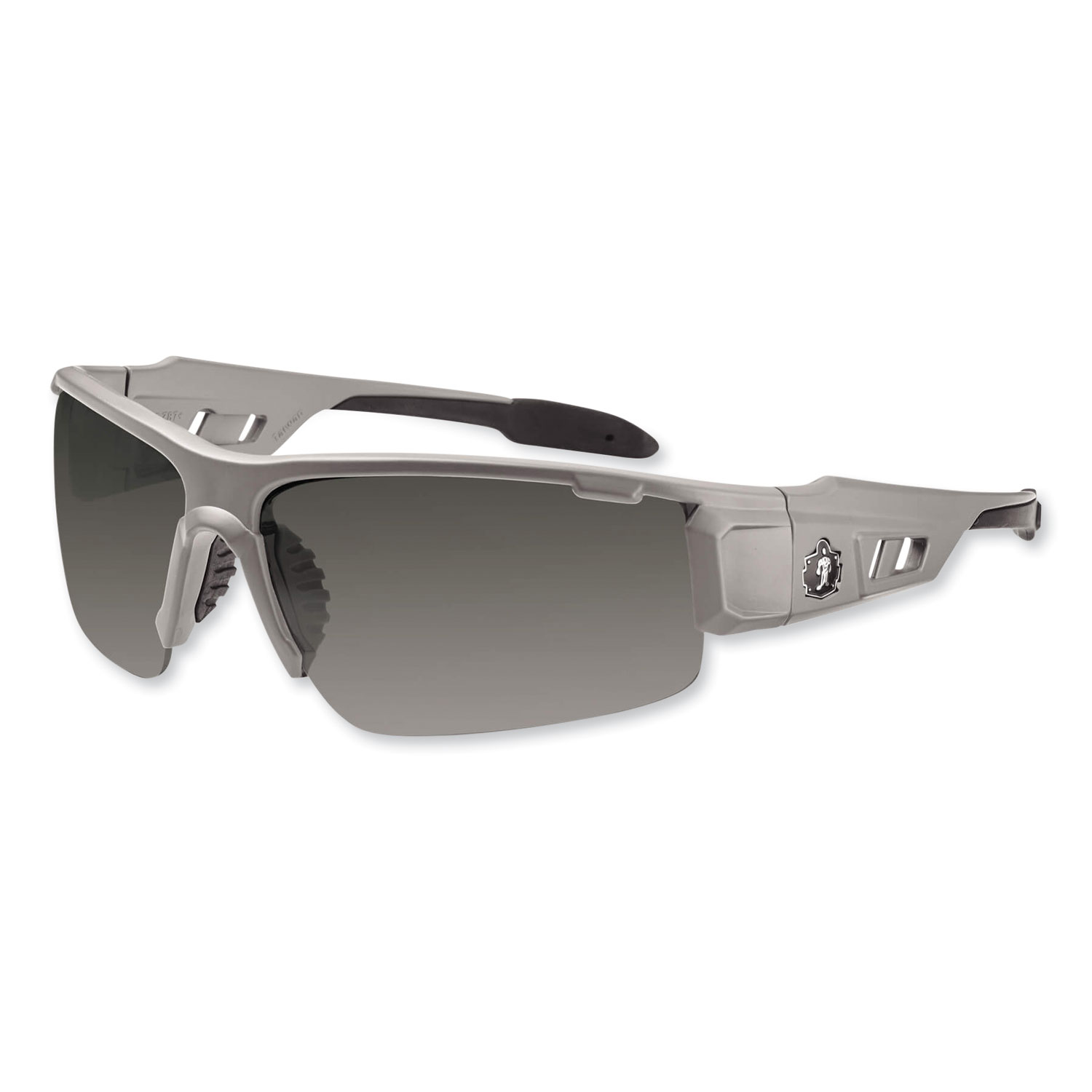 ergodyne® Skullerz Dagr Safety Glasses, Matte Gray Nylon Impact Frame, Polarized Smoke Polycarbonate Lens