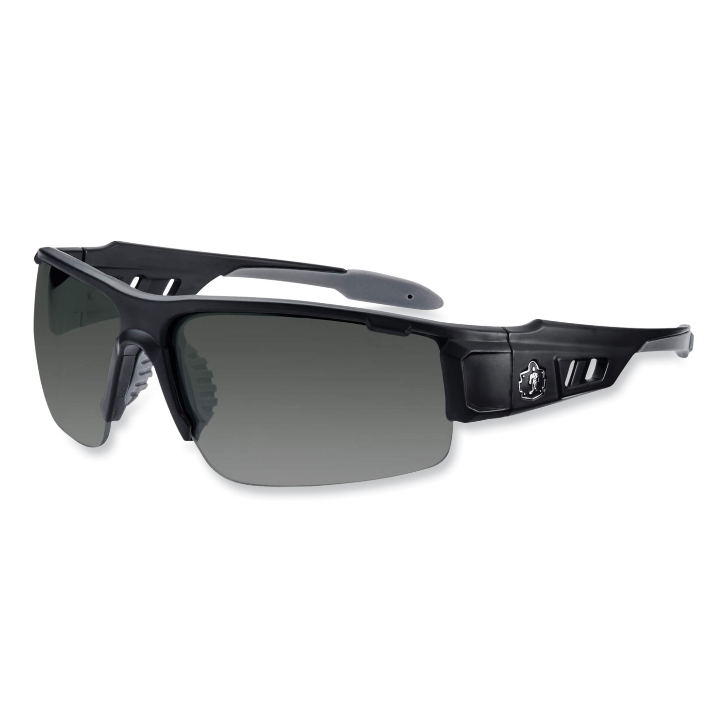 Skullerz Dagr Safety Glasses, Matte Black Nylon Impact Frame, Anti-Fog Polycarbonate Lens