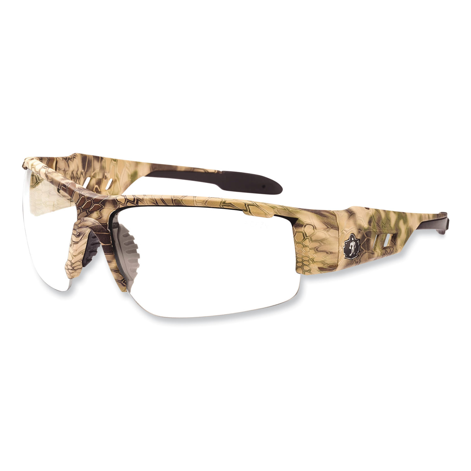 ergodyne® Skullerz Dagr Safety Glasses, Kryptek Highlander Nylon Impact Frame, Anti-Fog Clear