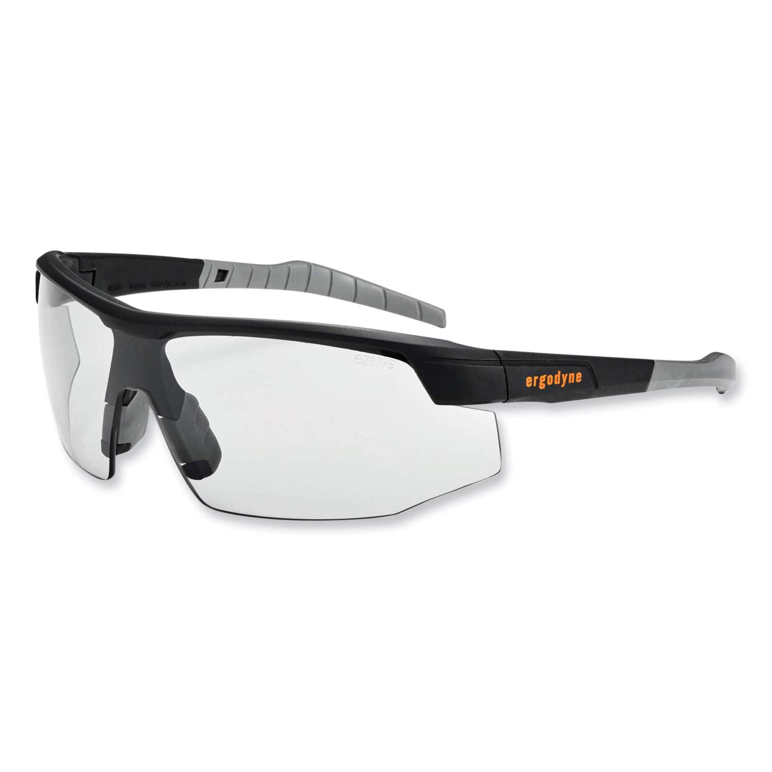 Skullerz Skoll Safety Glasses, Matte Black Nylon Impact Frame, Indoor/Outdoor Polycarbonate Lens