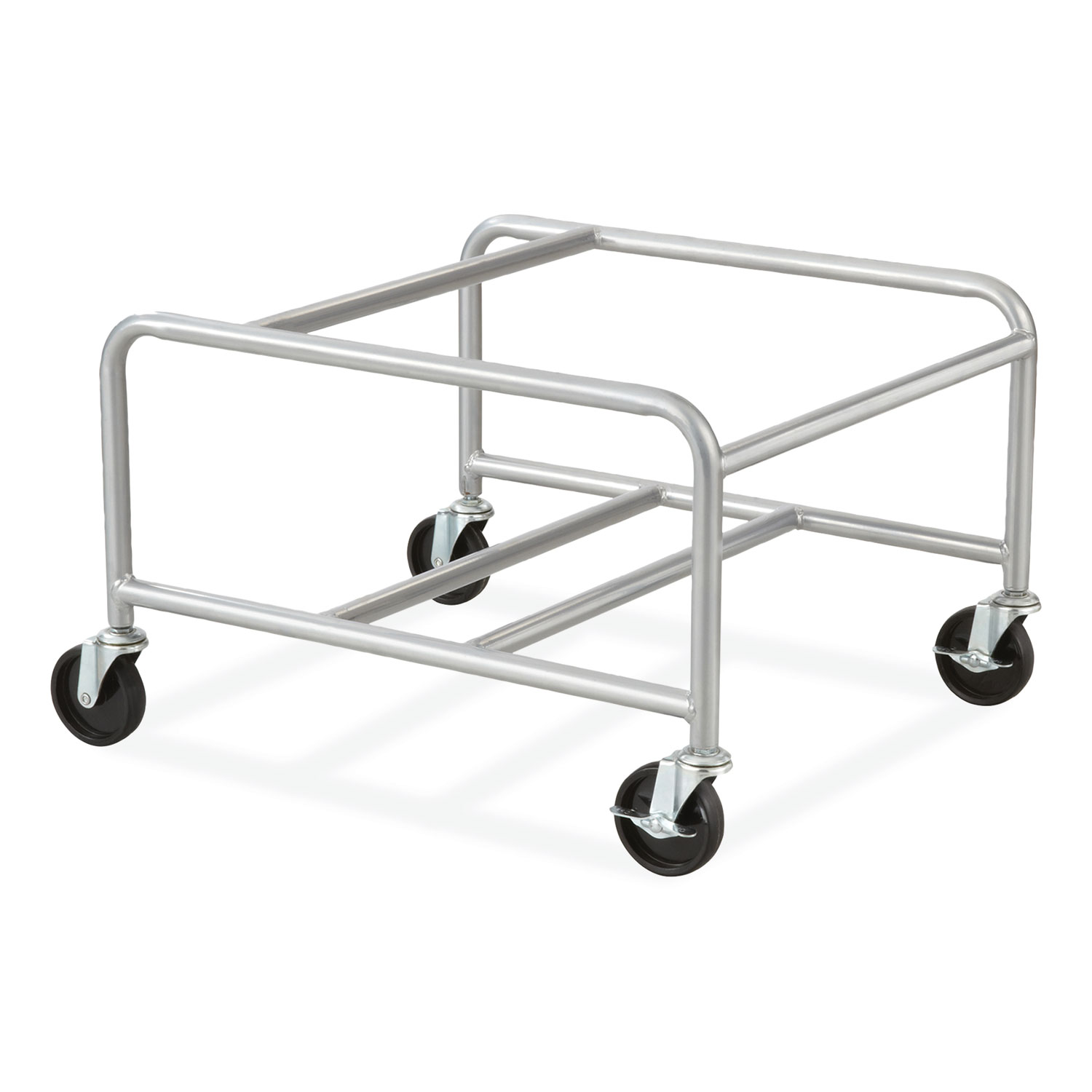 Sled Base Stack Chair Cart, Metal, 500 lb Capacity, 23.5″ x 27.5″ x 17″, Silver