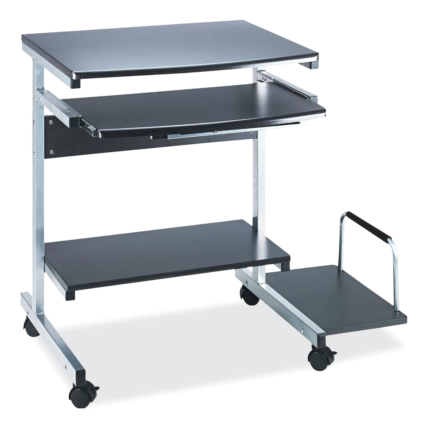 Eastwinds Series Portrait PC Desk Cart, 36″ x 19.25″ x 31″, Anthracite