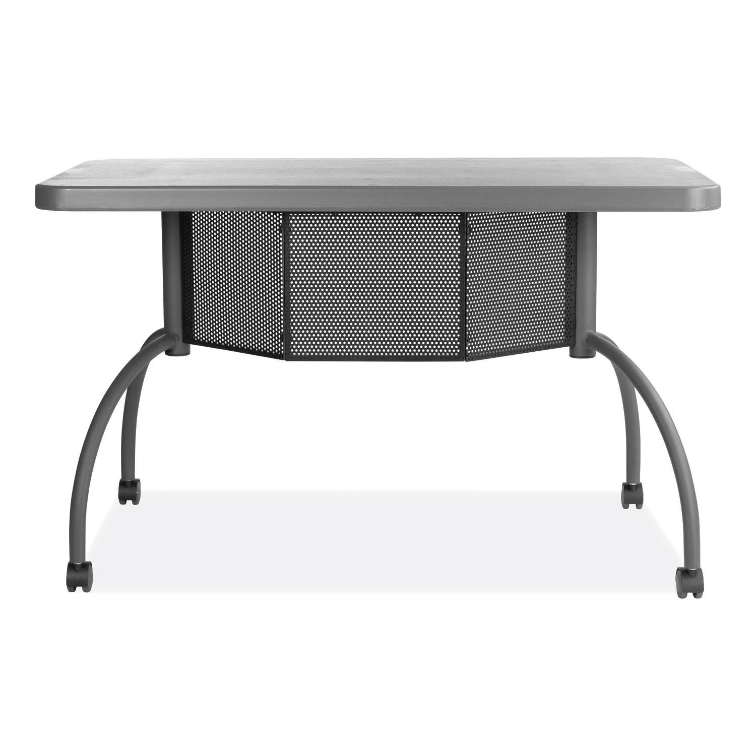 Teacher’s WorkPod Desk, 48″ x 24″ x 30″, Charcoal Slate