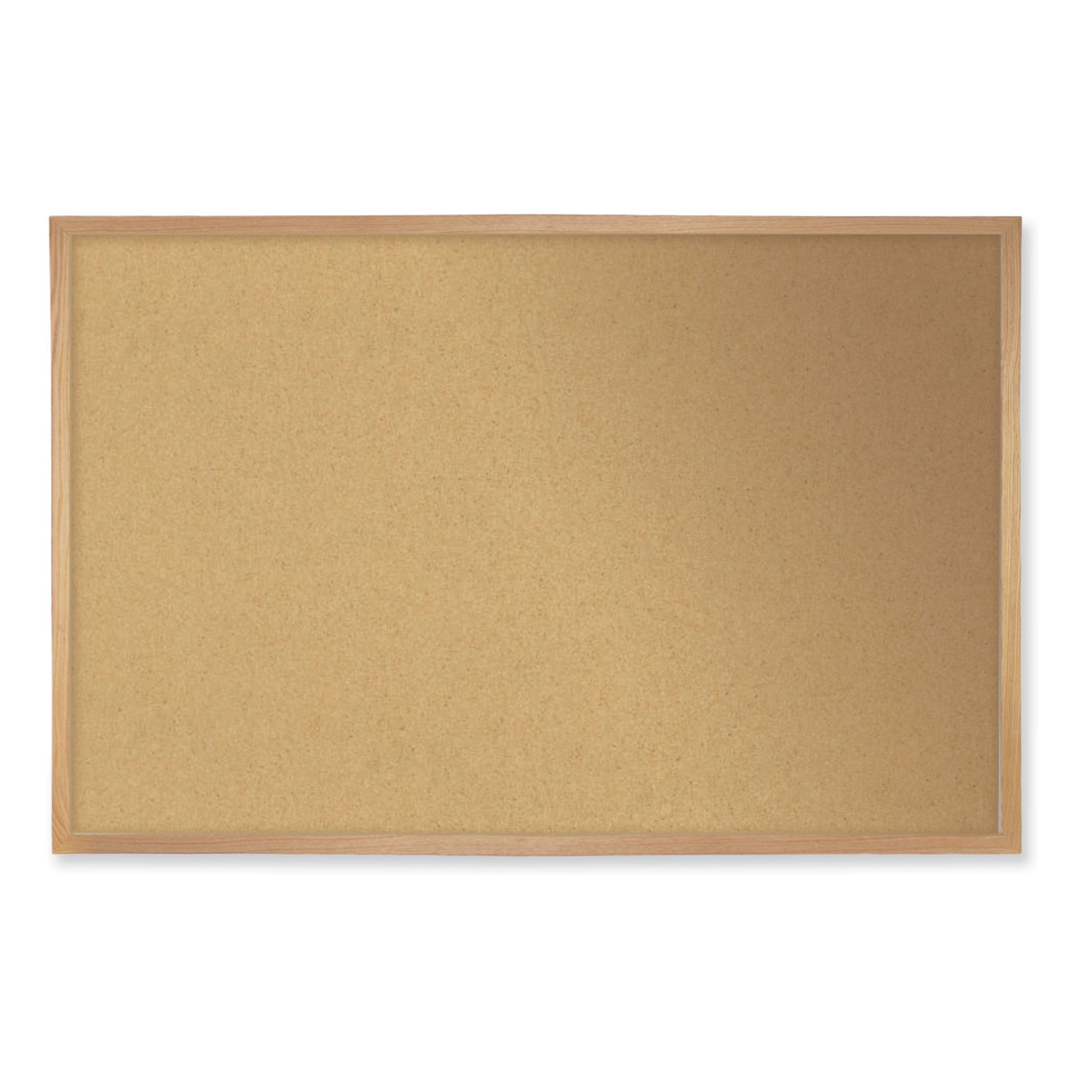 Natural Cork Bulletin Board with Wood Frame, 120.5″ x 48.5″, Tan Surface, Oak Finished Wood Frame