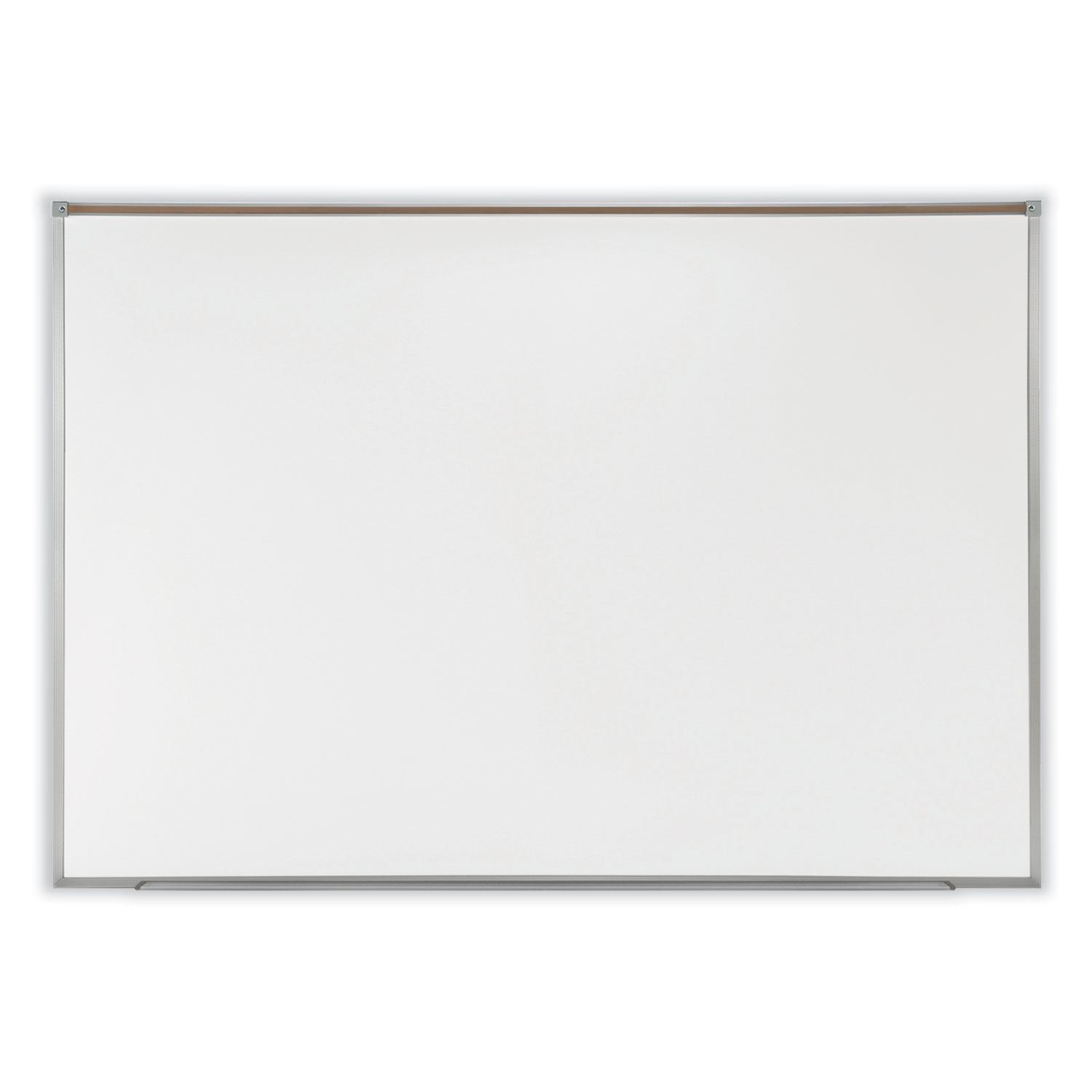 Proma Magnetic Porcelain Projection Whiteboard with Aluminum Frame, 48.5″ x 36.5″, White Surface, Satin Aluminum Frame