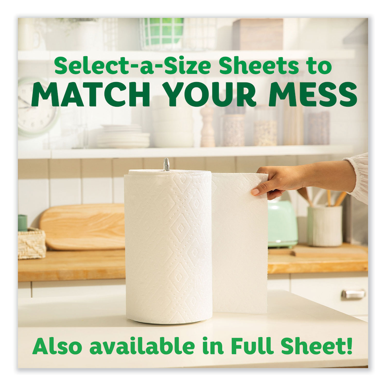 Basically, 2ct Split Sheet Paper Towels Extra Large Roll