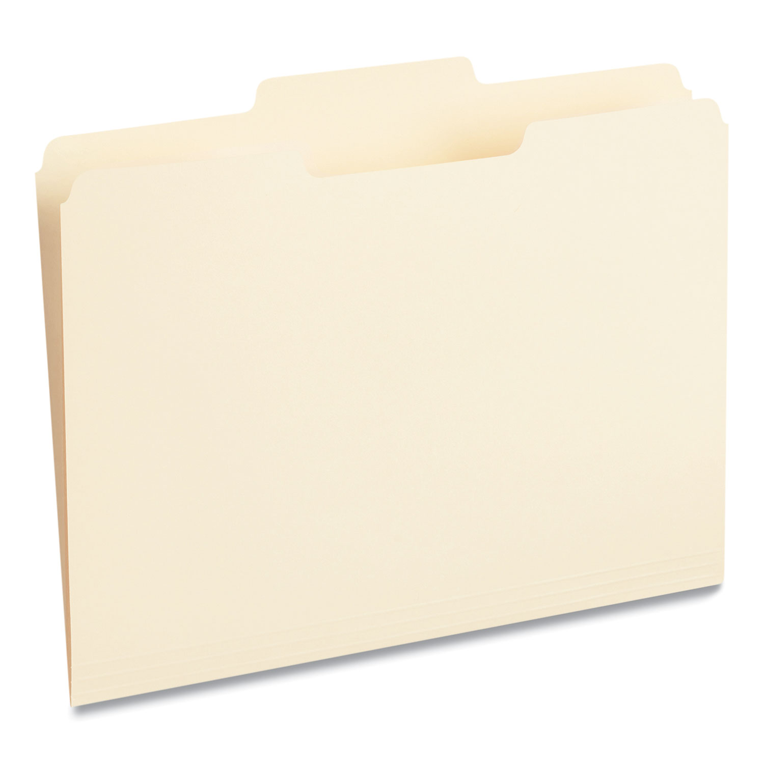 100/Box UNIVERSAL OFFICE PRODUCTS 1/3 Cut First Position One-Ply Top Tab File Folders Letter Manila 
