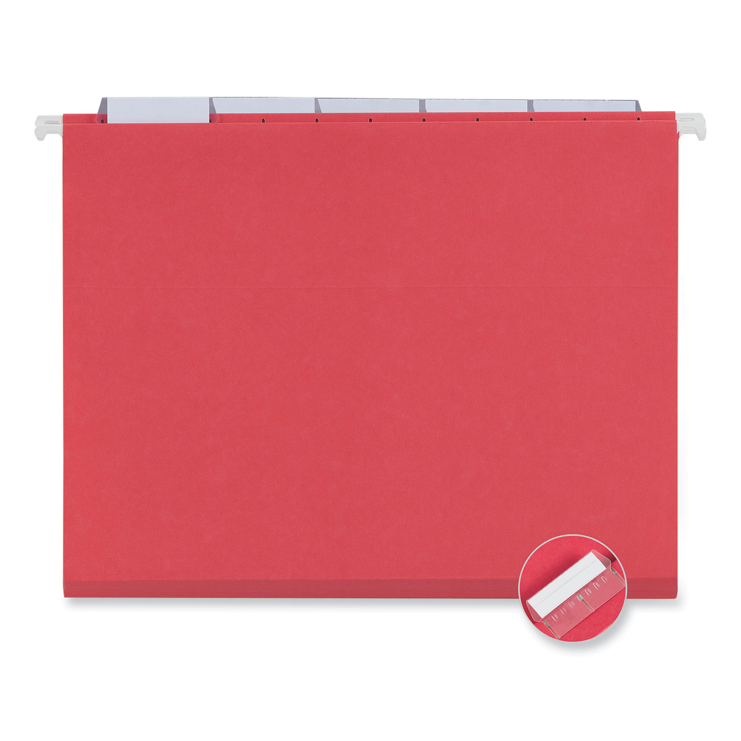 Deluxe Bright Color Hanging File Folders, Letter Size, 1/5Cut Tabs