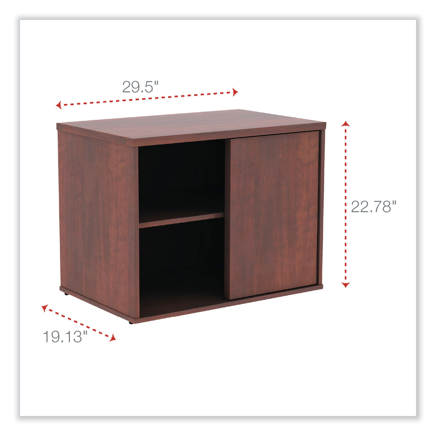 Alera Open Office Low Storage Credenza, 29.5 x 19.13 x 22.78