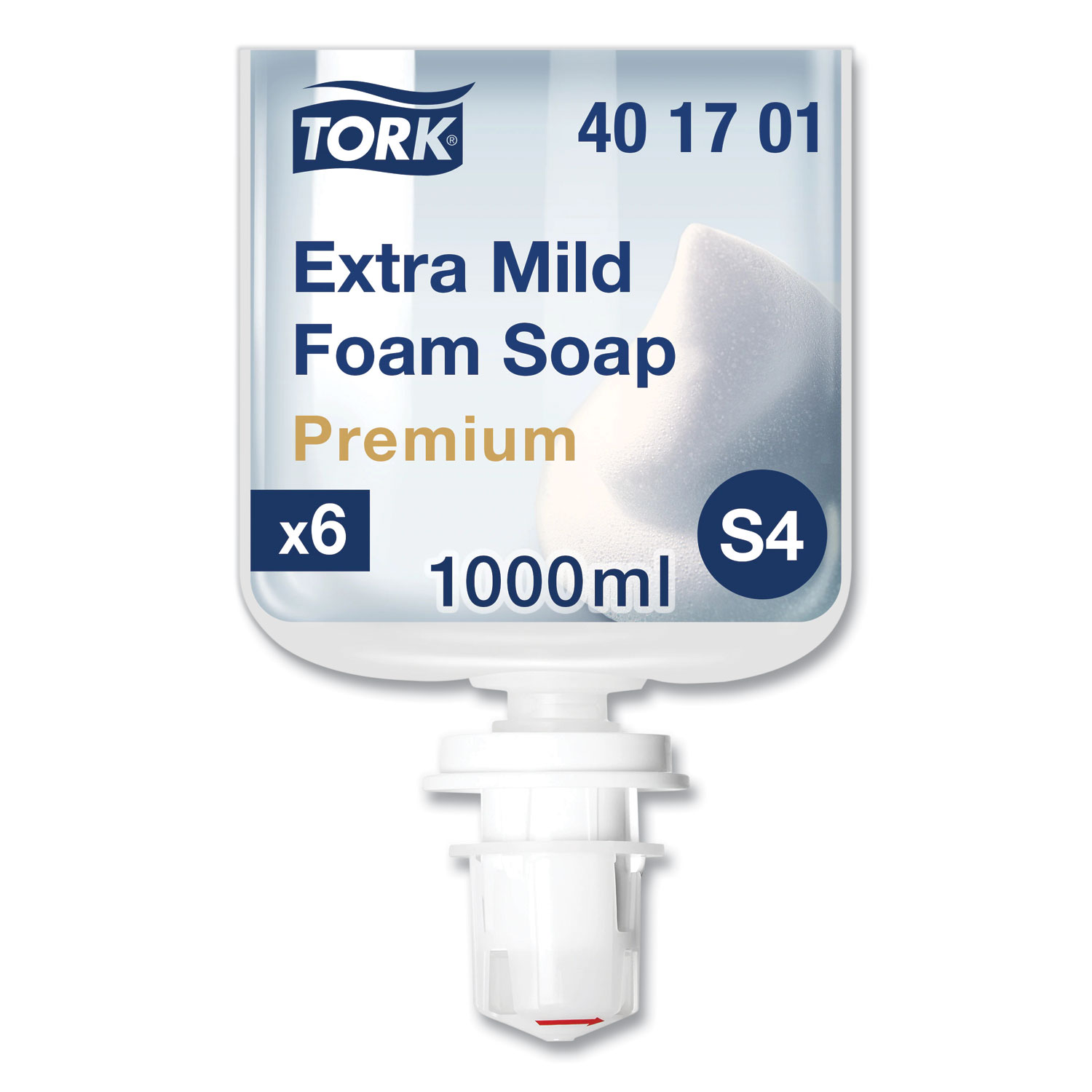 Tork® Premium Extra Mild Foam Soap Refill, Sensitive Skin, Unscented, 1 L, 6/Carton