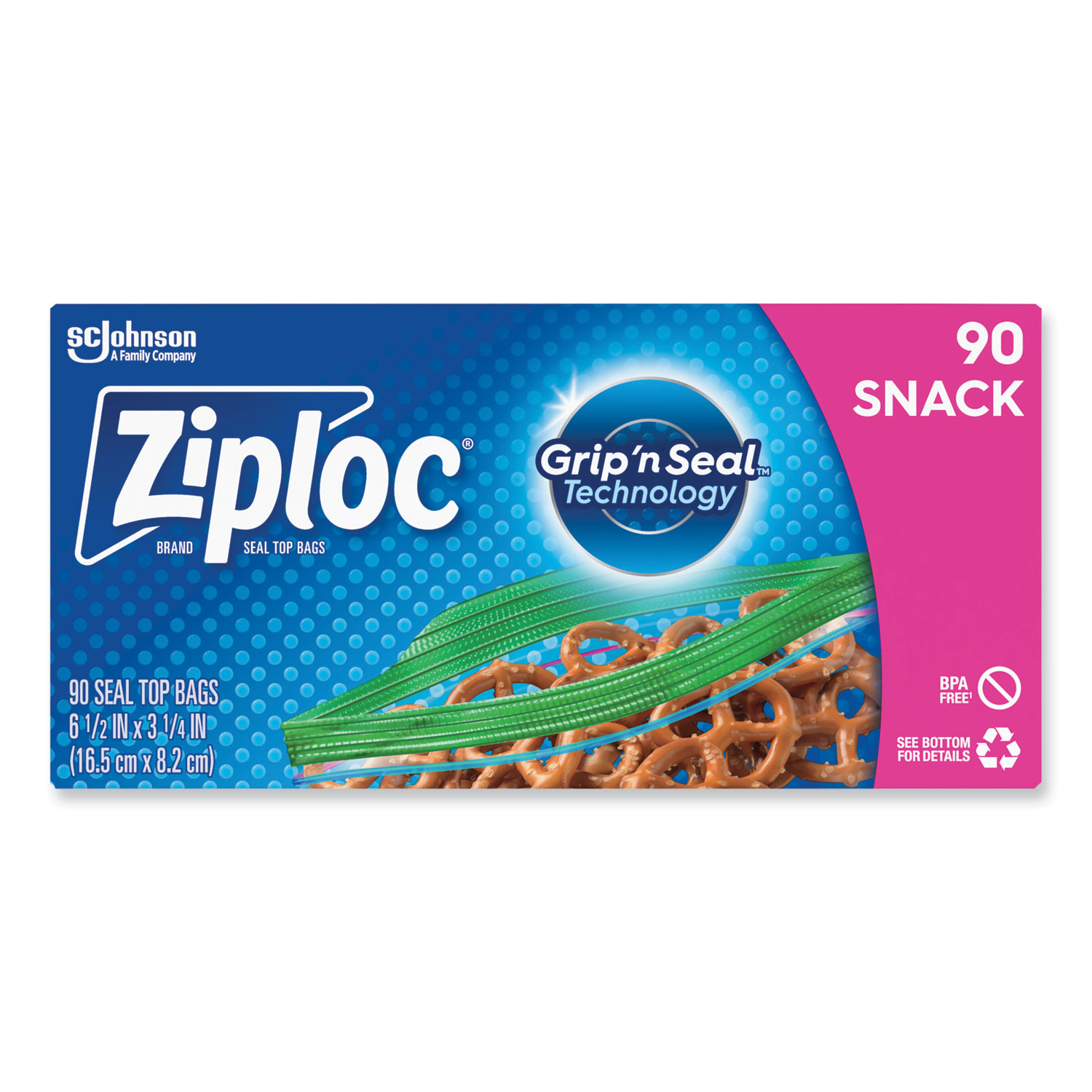 Ziploc Bags with Grip 'n Seal Technology Snack