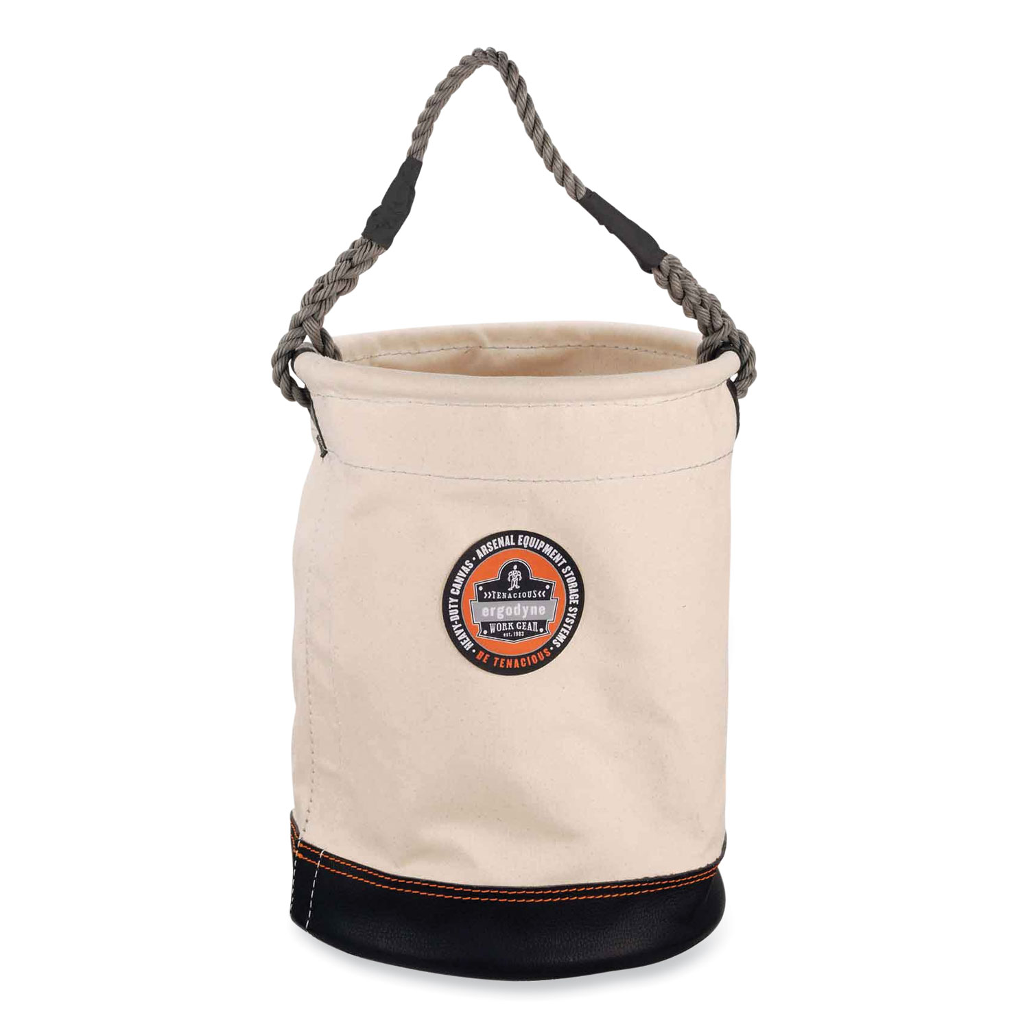 Arsenal 5730 Leather Bottom Canvas Hoist Bucket, 150 lb, White