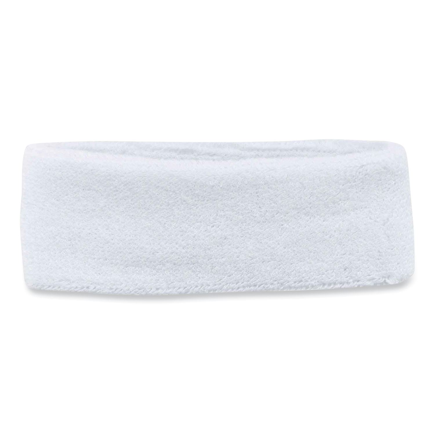 ergodyne® Chill-Its 6550 Head Terry Cloth Sweatband, Cotton Terry, One Size Fits Most, White