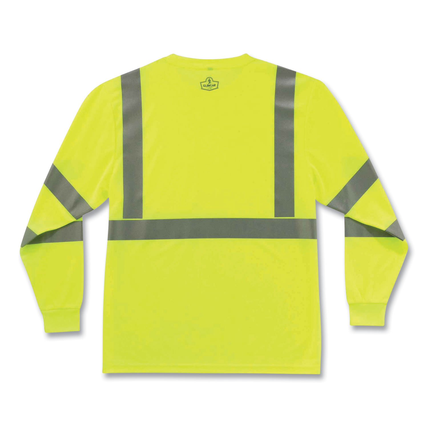 ergodyne® GloWear 8391 Class 3 Hi-Vis Long Sleeve Shirt, Polyester, Lime, Large