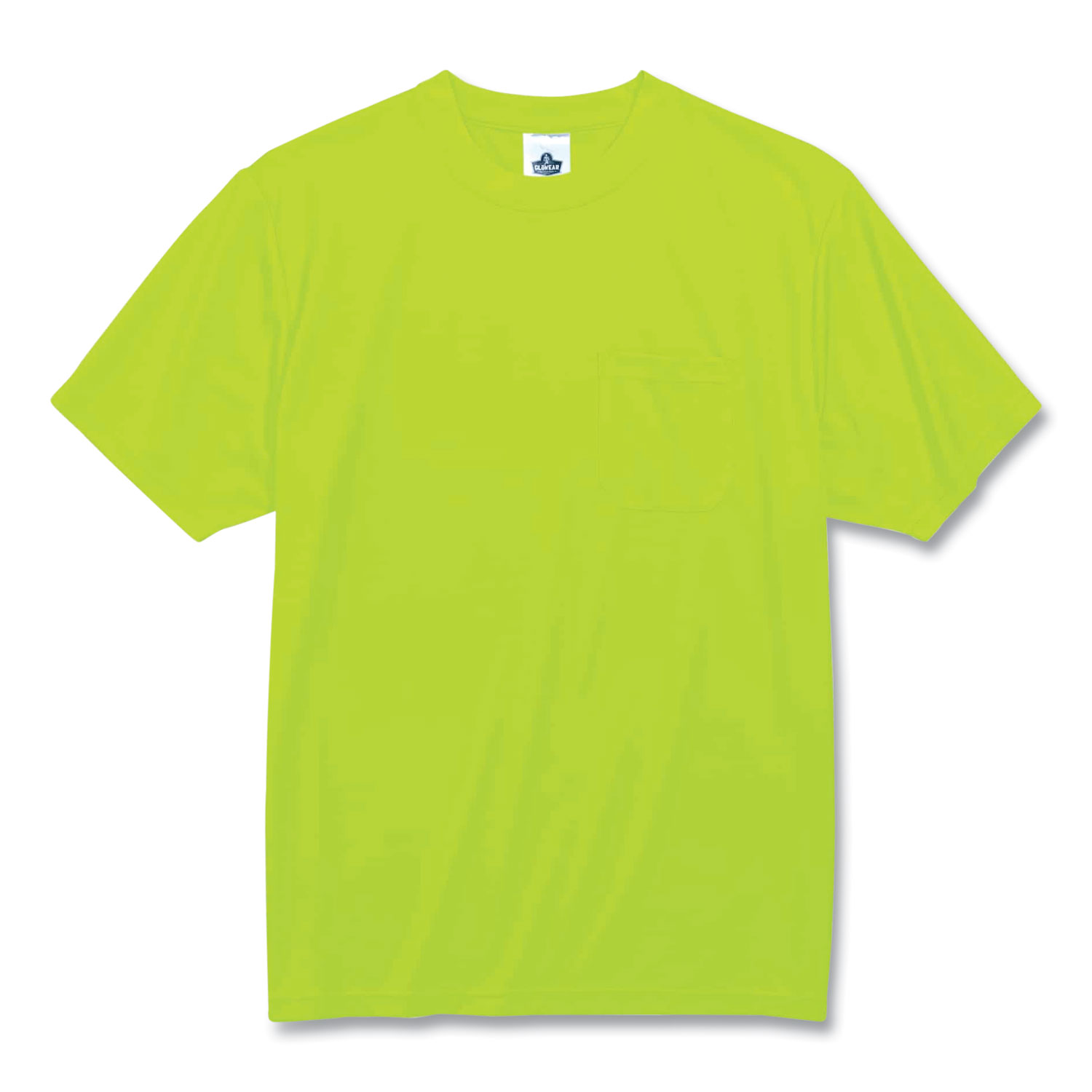 GloWear 8089 Non-Certified Hi-Vis T-Shirt, Polyester, 5X-Large, Lime