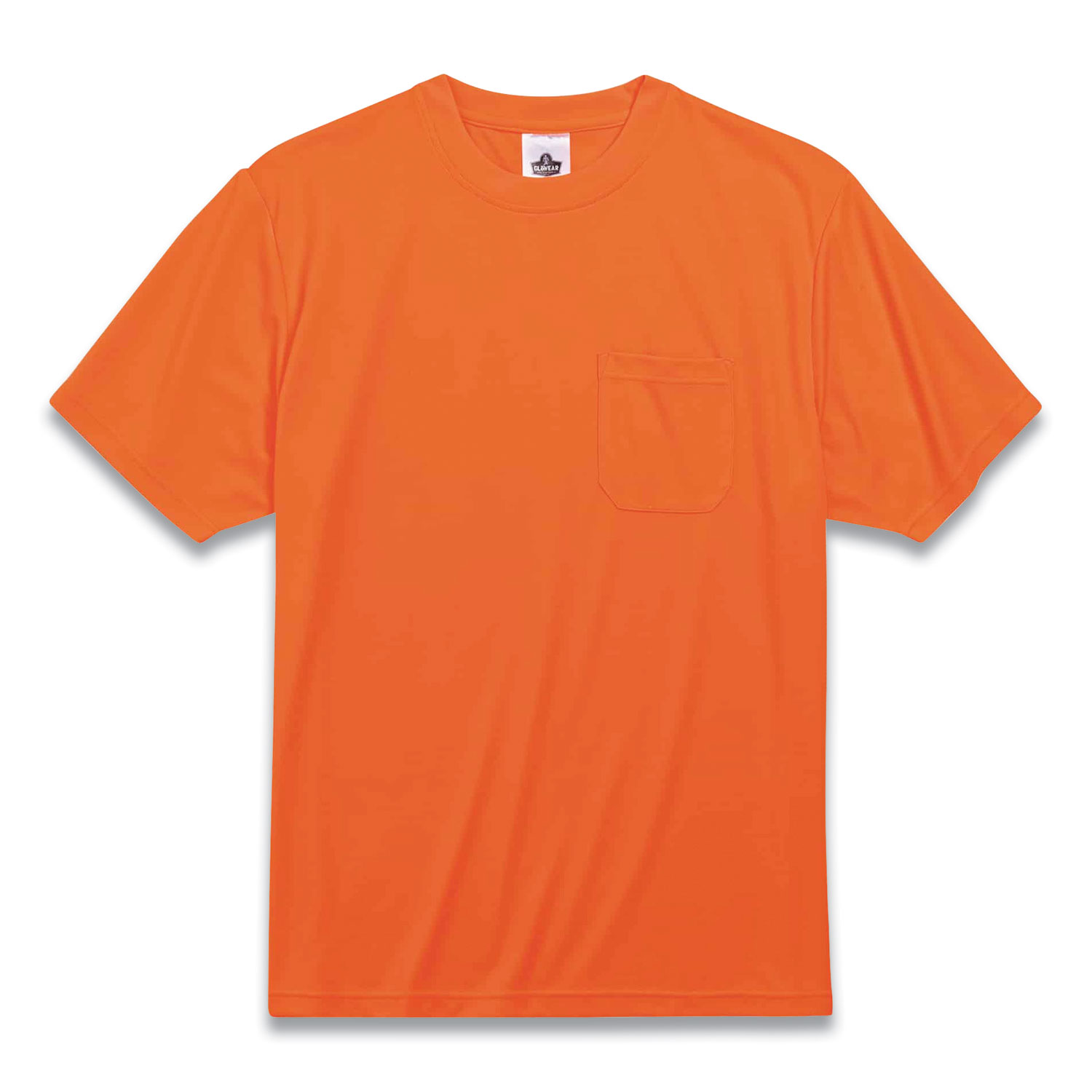 GloWear 8089 Non-Certified Hi-Vis T-Shirt, Polyester, X-Large, Orange